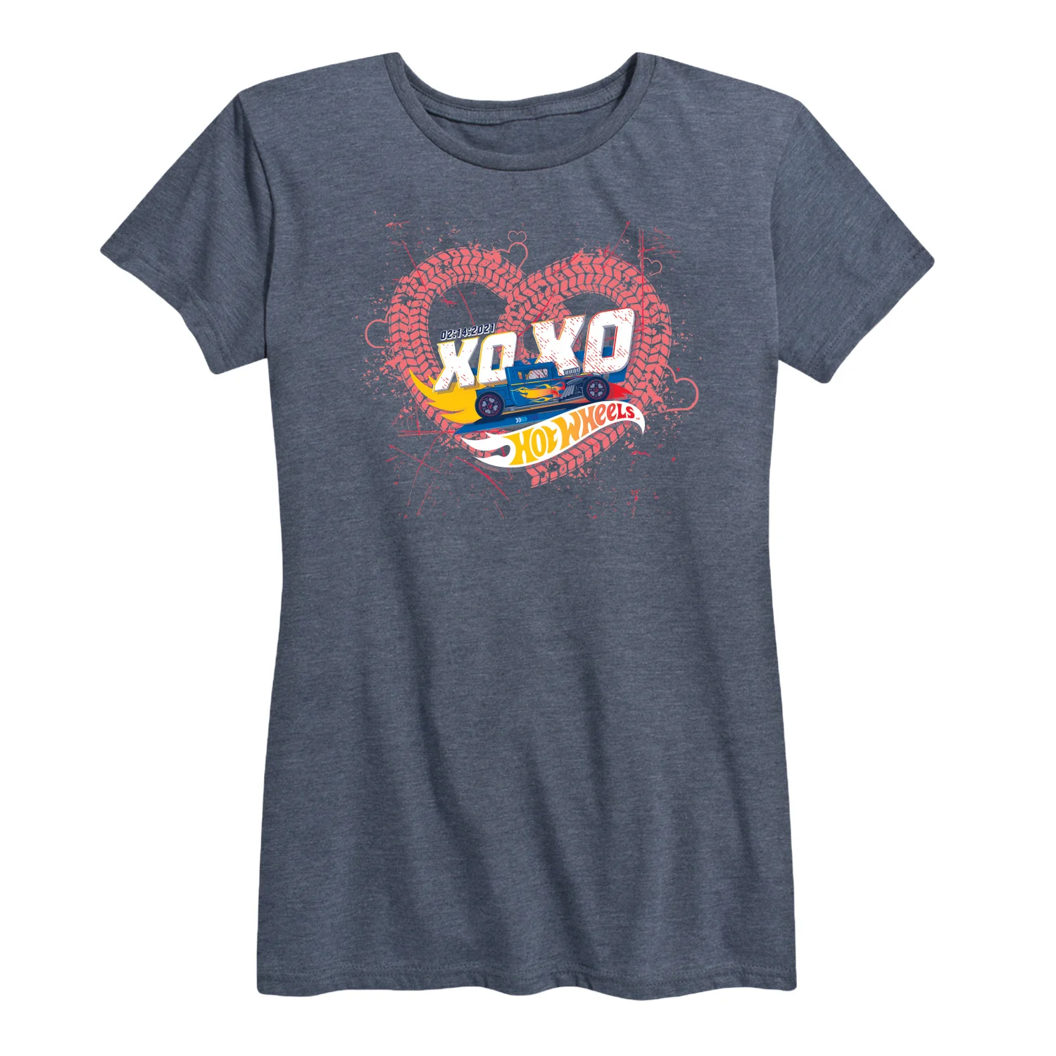 Hot Wheels - XOXO Heart - Women's Short Sleeve Graphic T-Shirt - Image 5