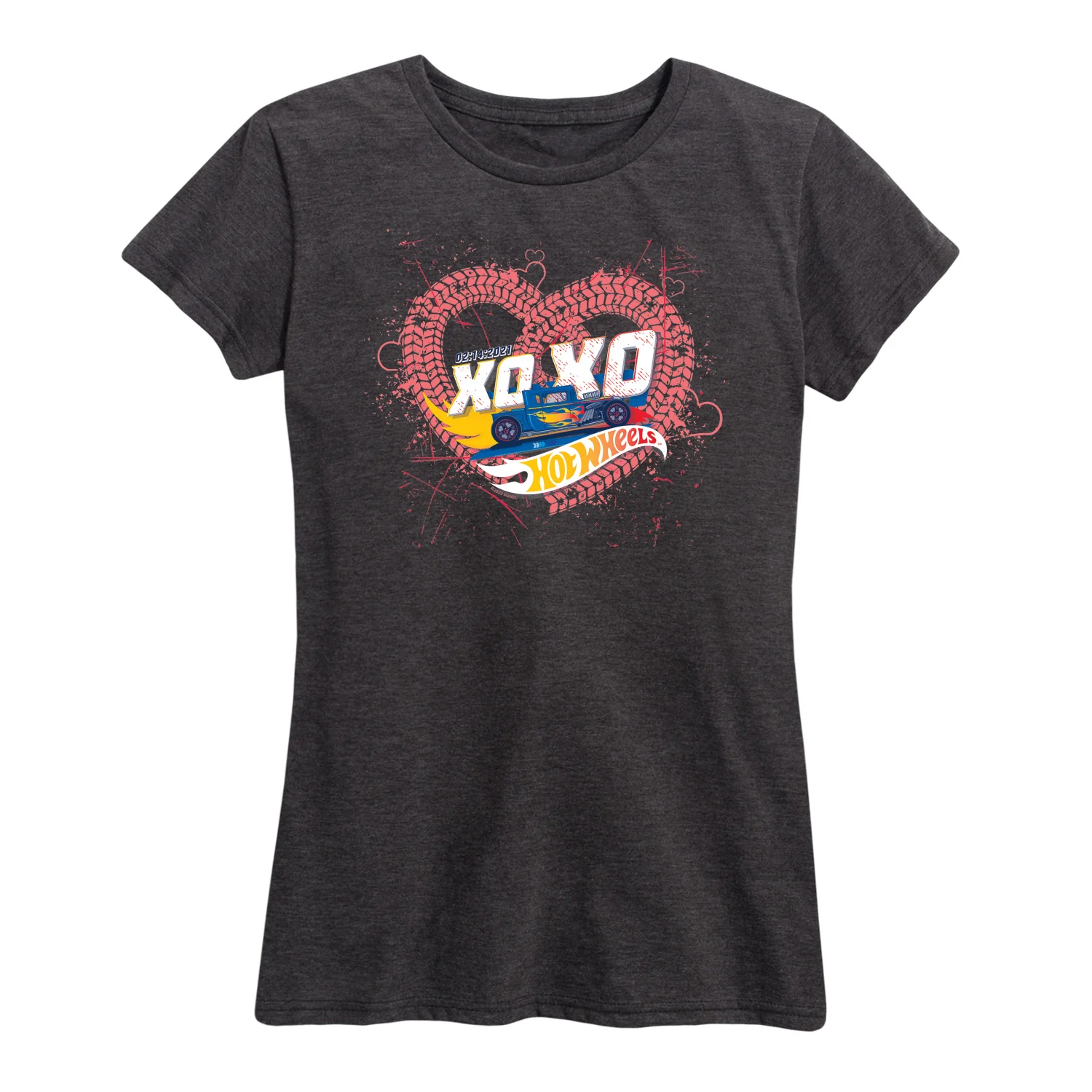 Hot Wheels - XOXO Heart - Women's Short Sleeve Graphic T-Shirt - Image 6