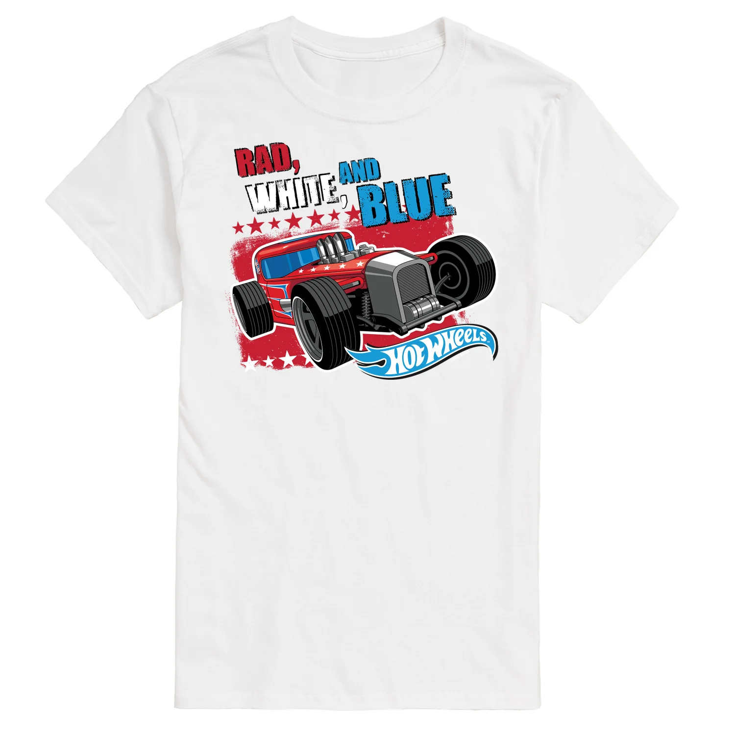 Hot Wheels - Rad White Blue Classic Car - Usa - Men's Short Sleeve T-Shirt