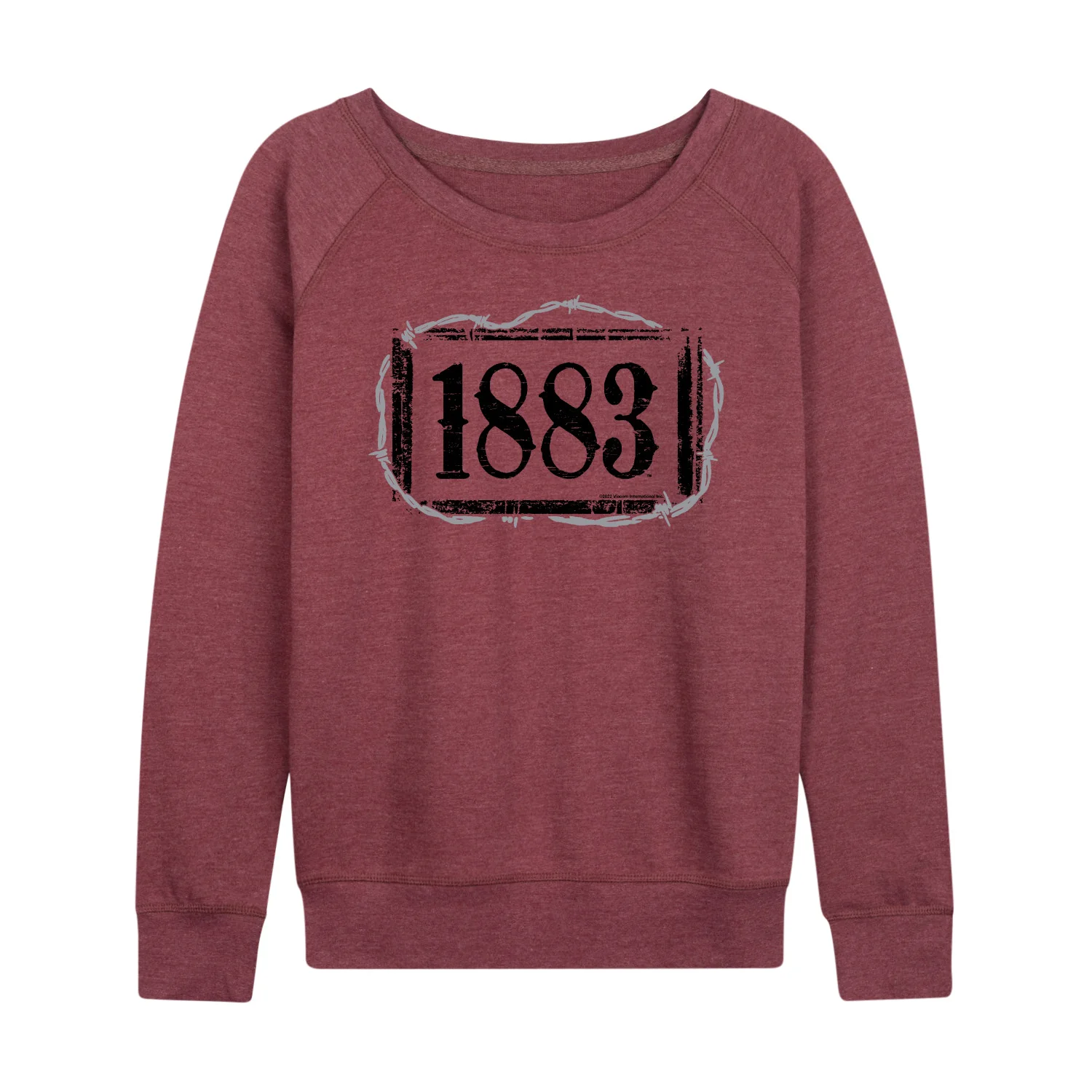 Yellowstone - 1883 Barbed Wire - Women's French Terry Long Sleeve Pullover