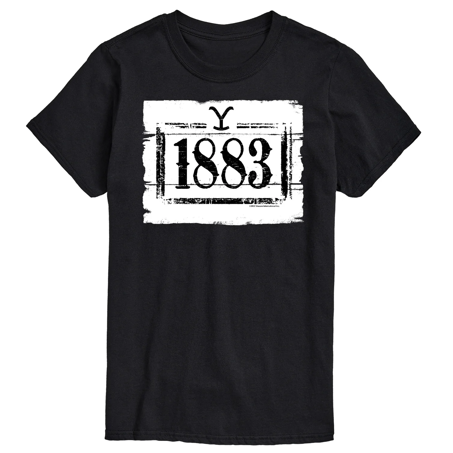 Yellowstone - 1883 Wood Sign - Men's Short Sleeve Graphic T-Shirt - Image 2