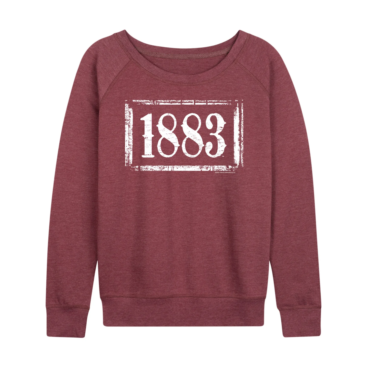 Yellowstone - 1883 Logo - Women's French Terry Long Sleeve Pullover - Image 3