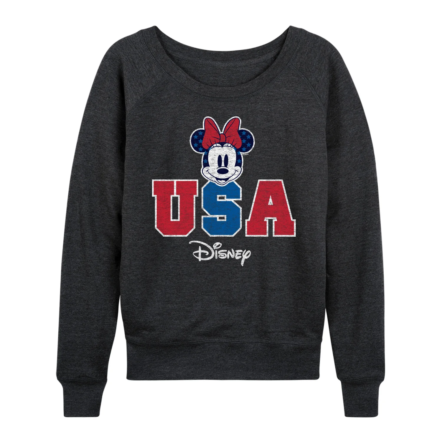 Disney - Americana - Minnie Usa - Women's Lightweight French Terry Long Sleeve Shirt - Image 3