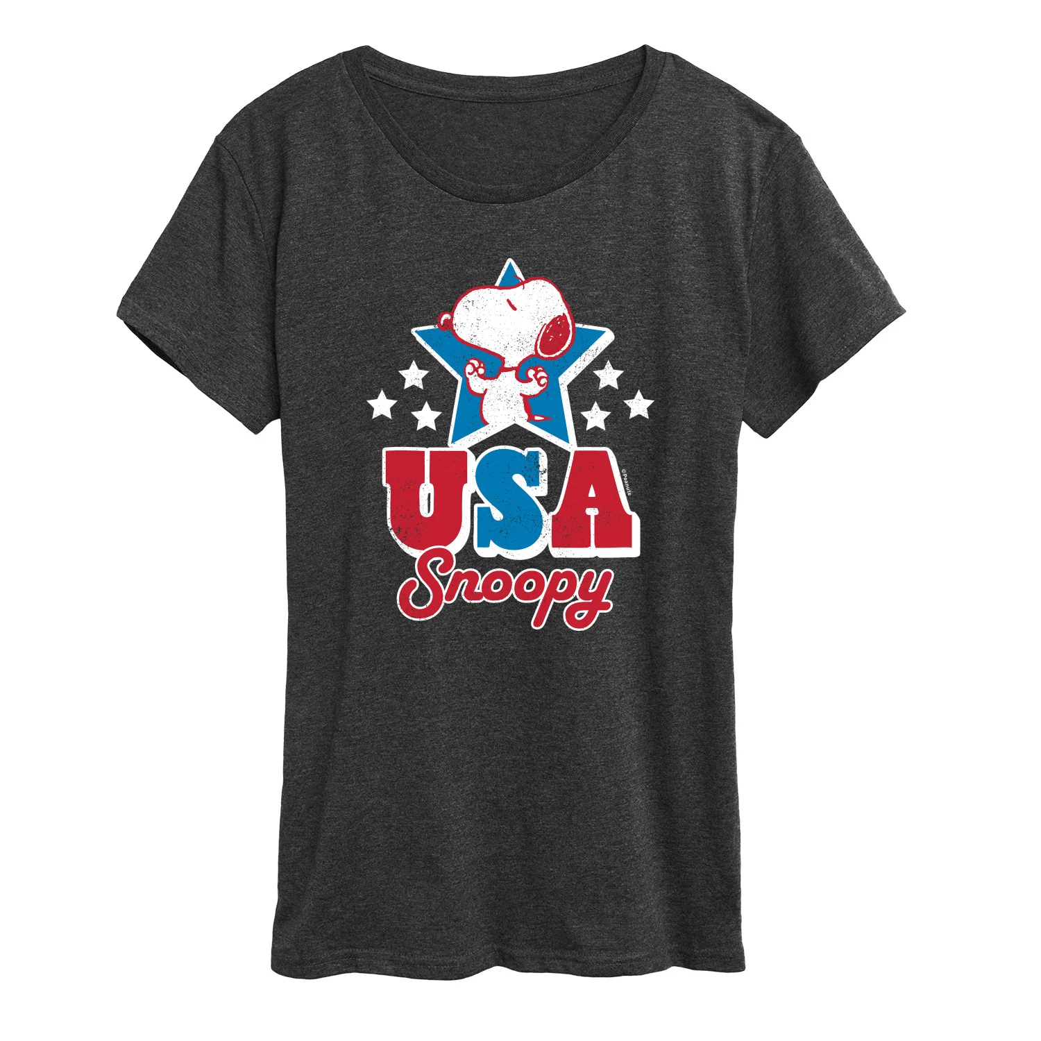 Peanuts - USA Snoopy - Women's Short Sleeve Graphic T-Shirt - Image 4