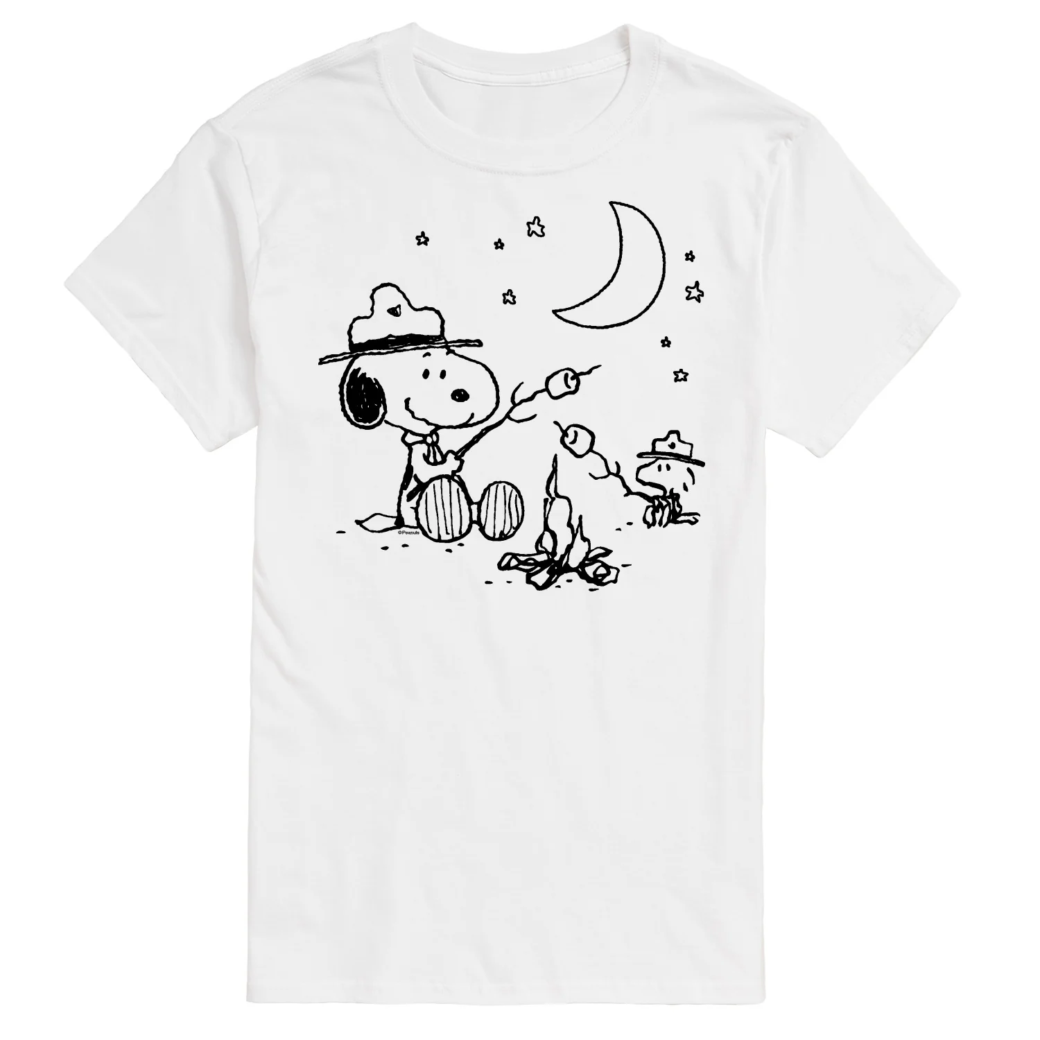 Peanuts - Snoopy Camping - Men's Short Sleeve Graphic T-Shirt