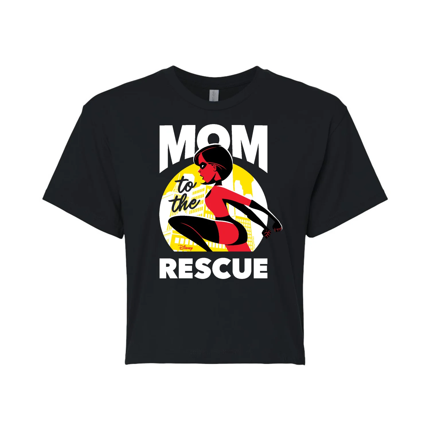 The Incredibles - Mom To The Rescue - Juniors Cropped Cotton Blend T-Shirt - Image 2