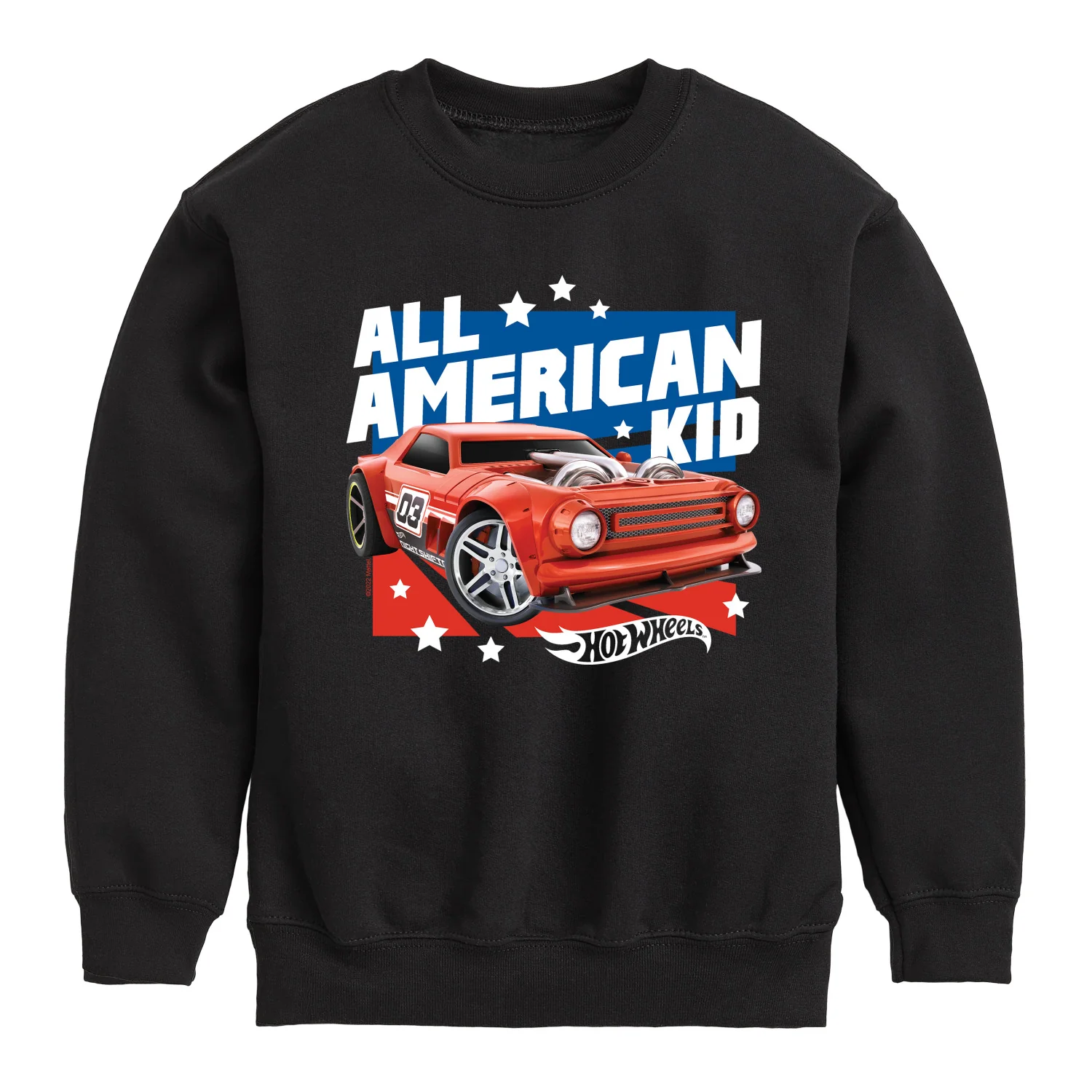 Hot Wheels - All American Kid - Toddler And Youth Crewneck Fleece Sweatshirt - Image 2