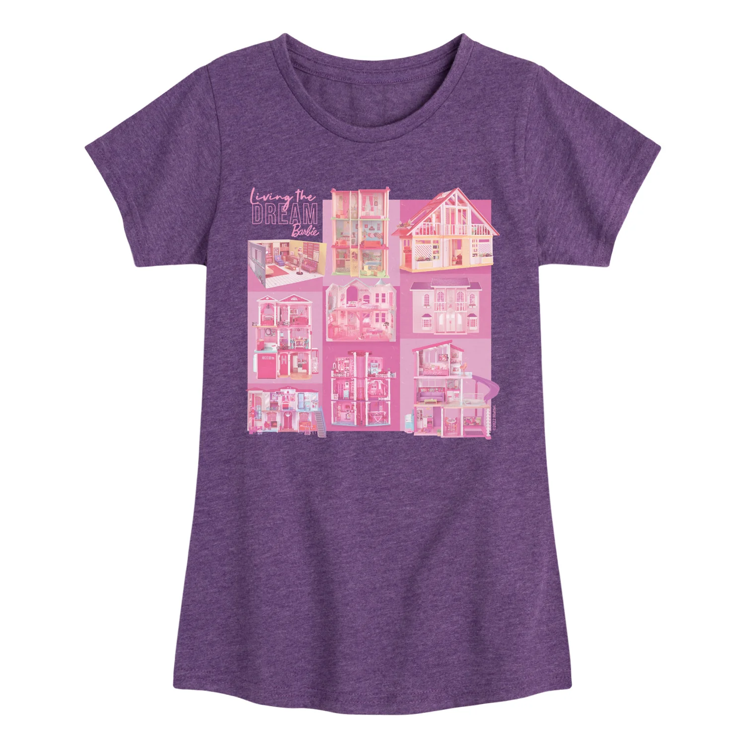 Barbie - Living the Dream - Original Dream House Pictures - Toddler And Youth Girls Raglan Graphic T-Shirt - Image 4