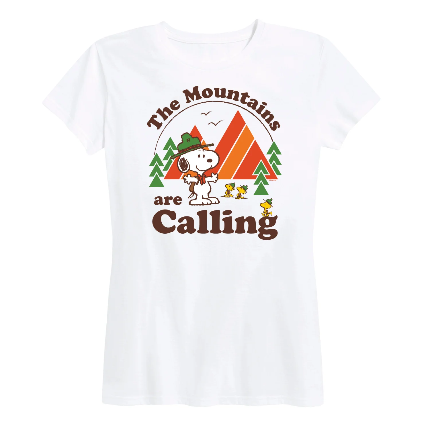 Peanuts - Mountains Are Calling - Women's Short Sleeve Graphic T-Shirt