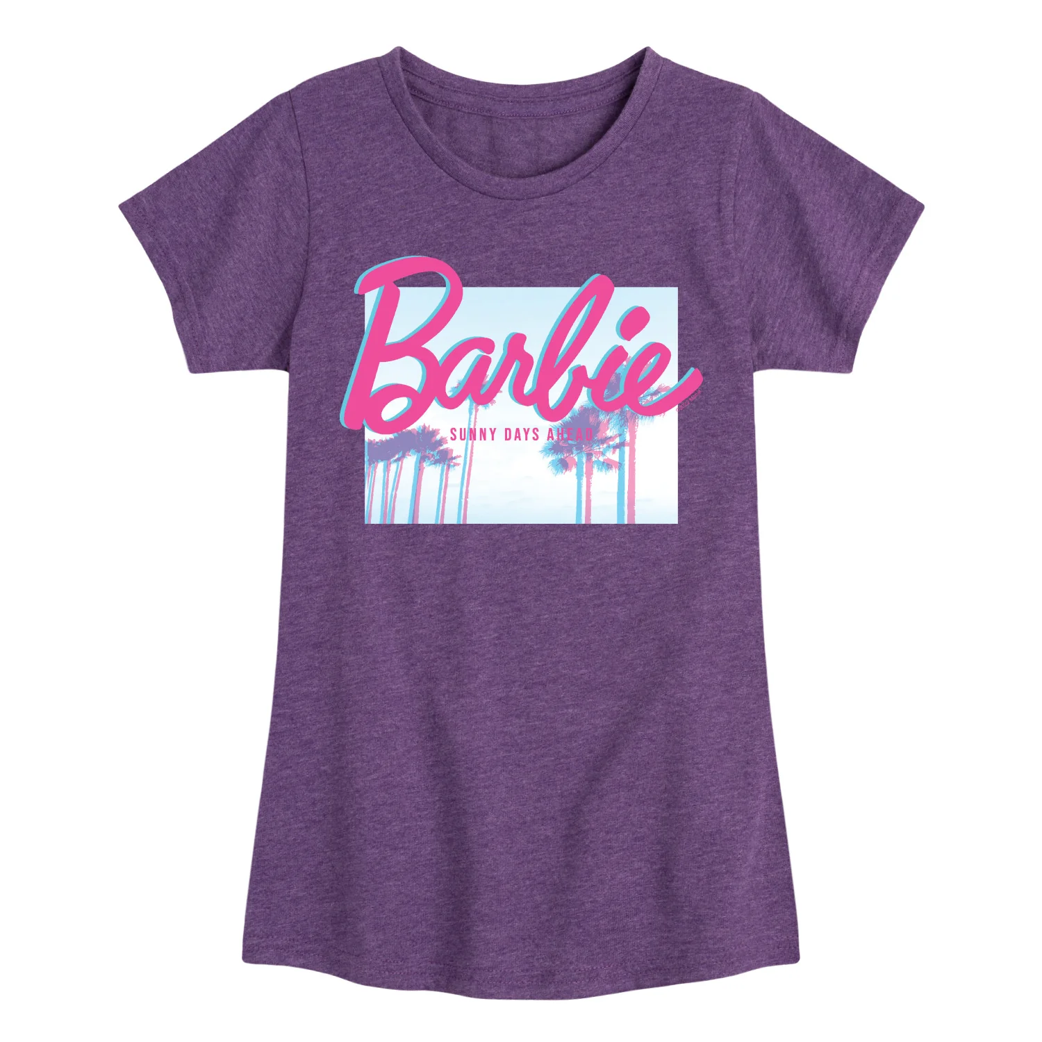 Barbie - Sunny Days Ahead - Glitch - Toddler And Youth Girls Raglan Graphic T-Shirt - Image 4