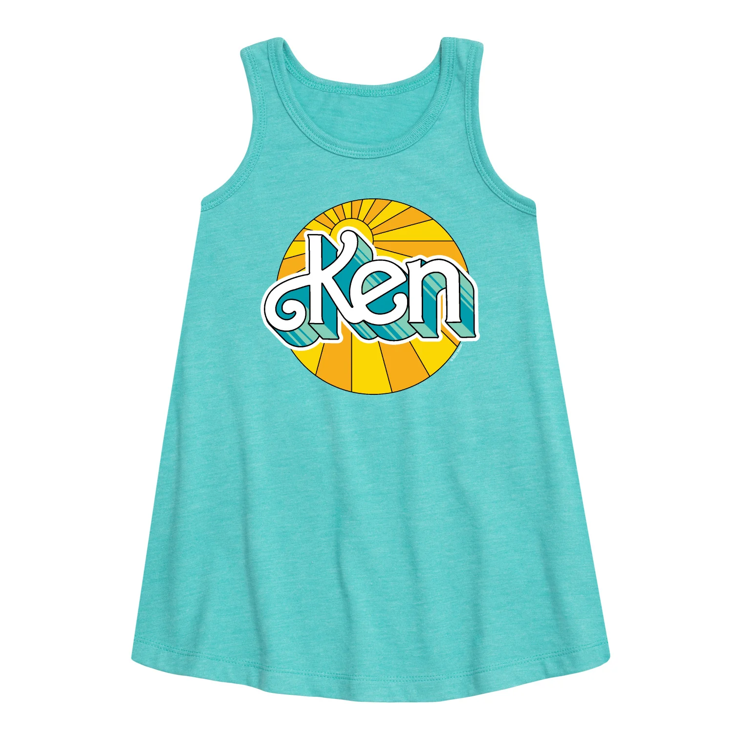 Barbie - Ken - Sun Shining Bright - Toddler and Youth Girls A-line Dress - Image 3