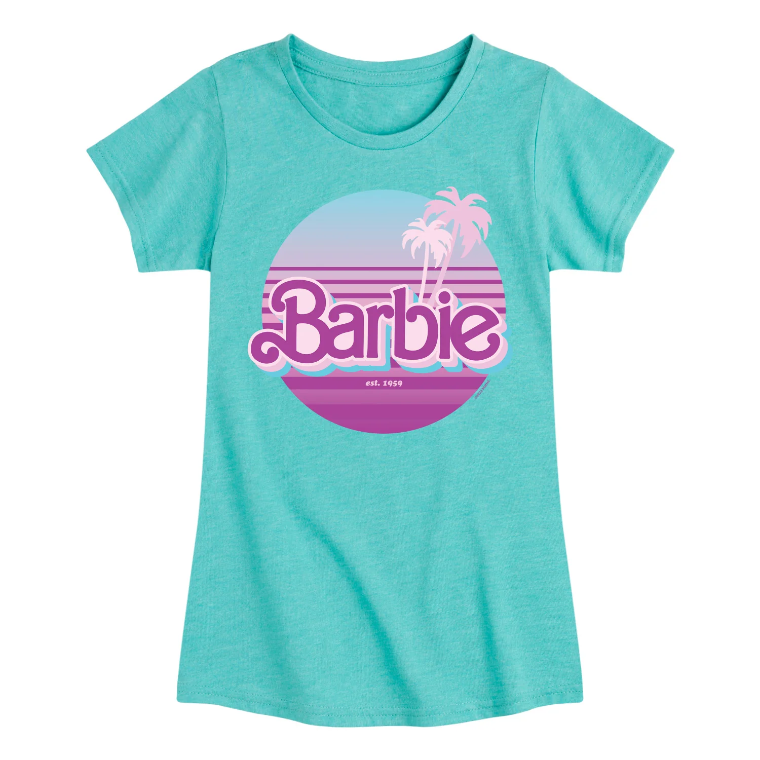 Barbie - Palm Trees - 90's Retro Style - Toddler And Youth Girls Raglan Graphic T-Shirt - Image 5
