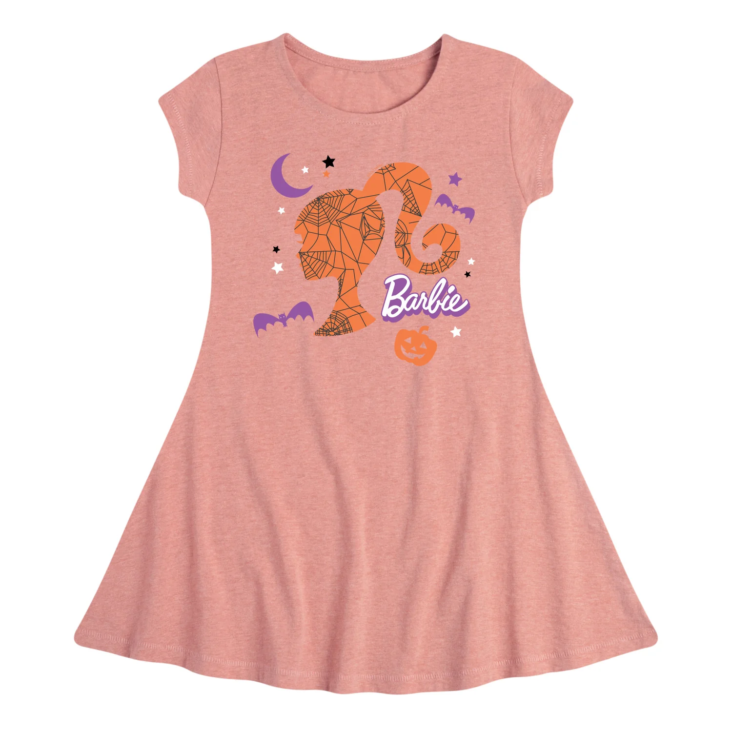 Barbie - Witch Sihloutte - Toddler And Youth Girls Fit And Flare Dress