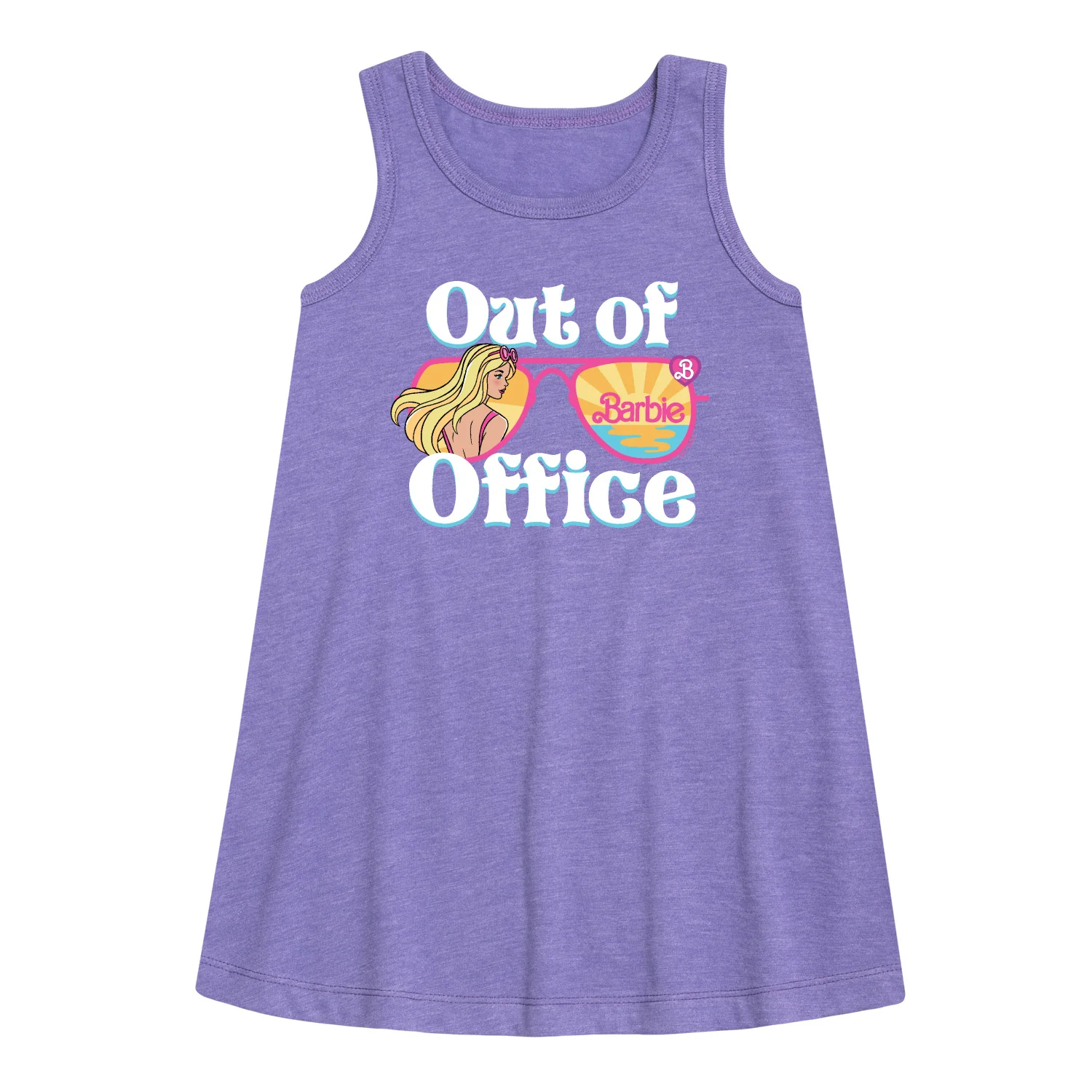 Barbie - Out of Office - Seeing Sunsets and Beaches - Toddler and Youth Girls A-line Dress - Image 2