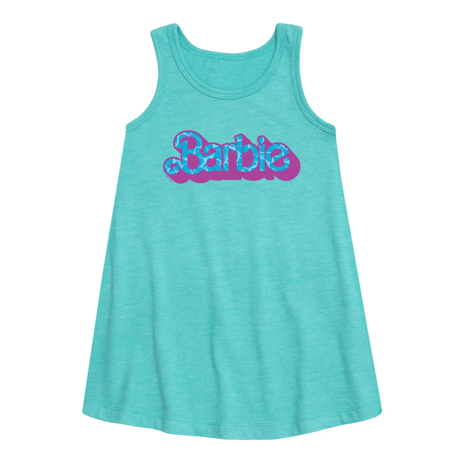Barbie - Pool Water Reflection - Toddler and Youth Girls A-line Dress - Image 3