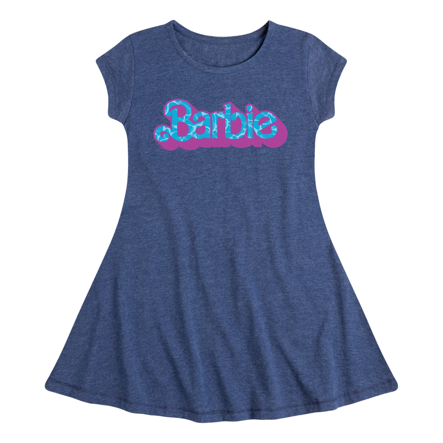 Barbie - Pool Water Reflection - Toddler And Youth Girls Fit And Flare Dress - Image 2