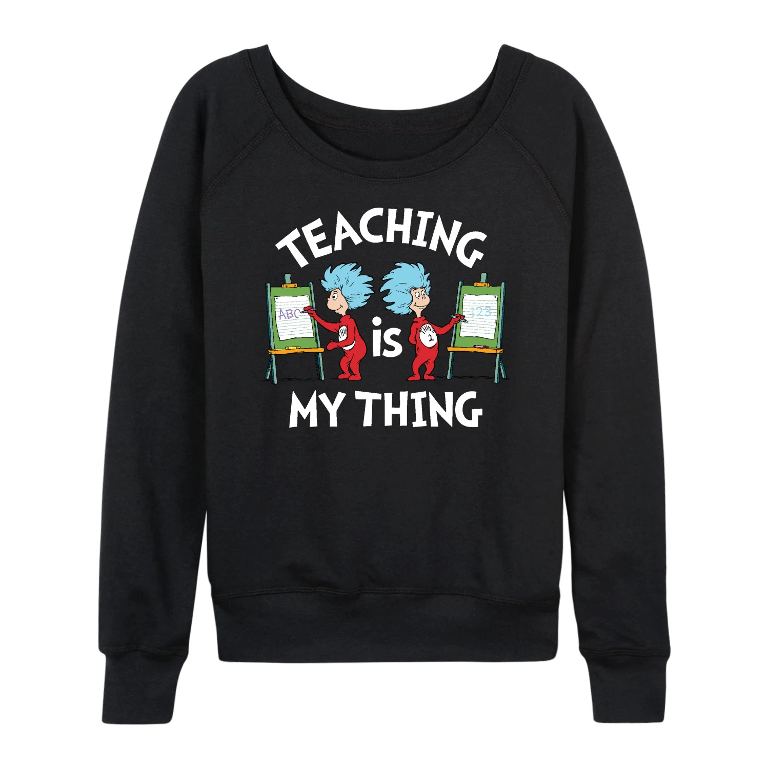 Dr. Seuss - Teaching Is My Thing - Women's Lightweight French Terry Long Sleeve Shirt - Image 2