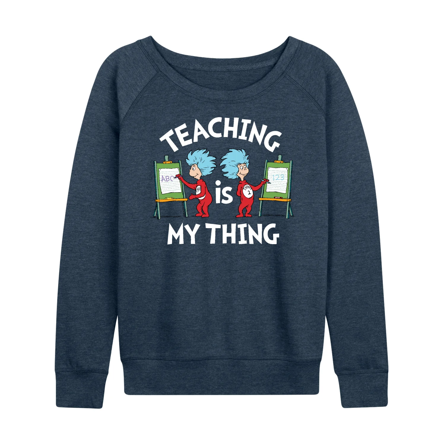 Dr. Seuss - Teaching Is My Thing - Women's Lightweight French Terry Long Sleeve Shirt - Image 4