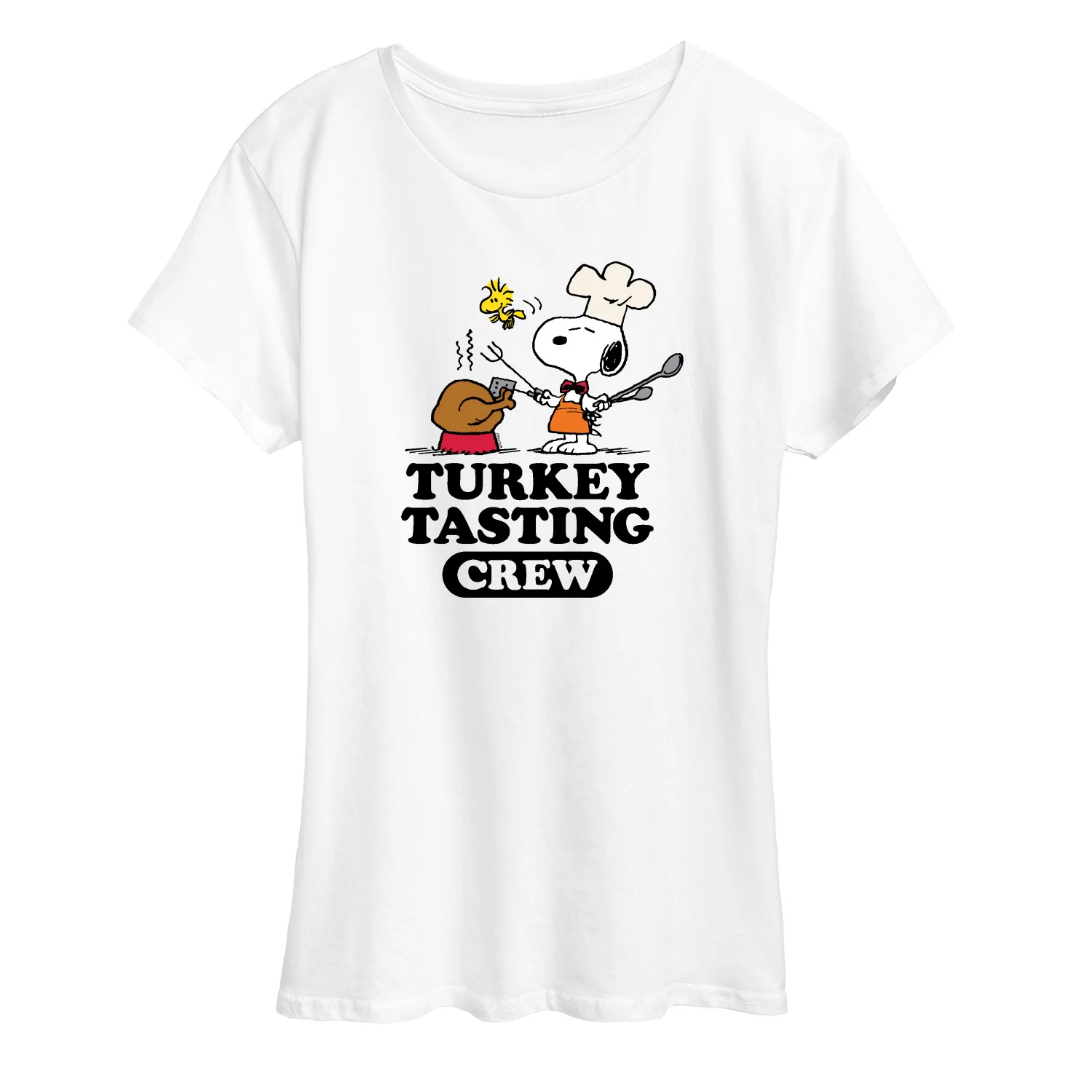 Peanuts - Turkey Tasting Crew - Women's Short Sleeve Graphic T-Shirt