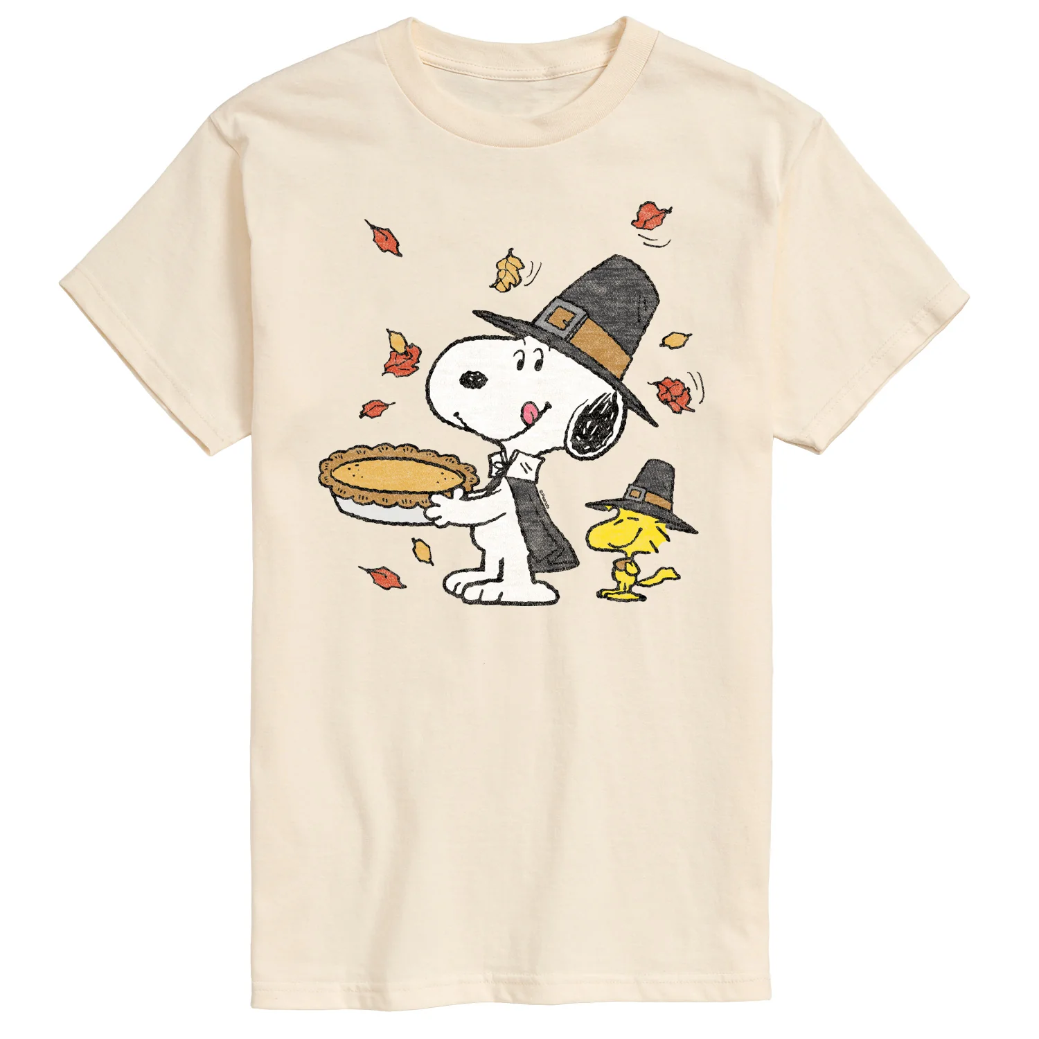Peanuts - Thanksgiving Scene - Men's Short Sleeve Graphic T-Shirt - Image 4
