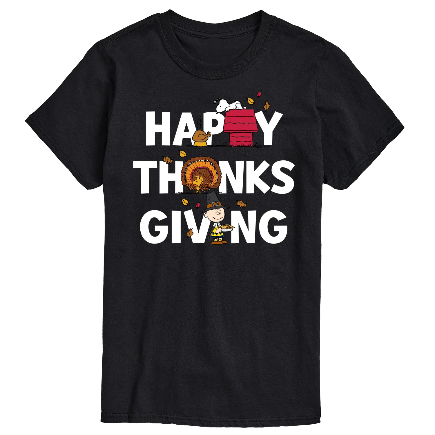 Peanuts - Happy Thanksgiving Icons - Men's Short Sleeve Graphic T-Shirt - Image 3