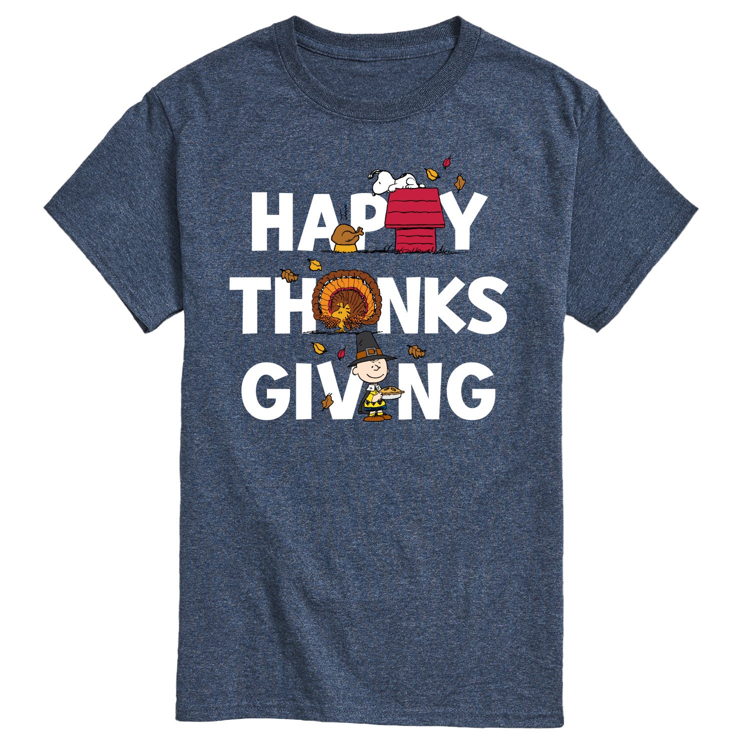 Peanuts - Happy Thanksgiving Icons - Men's Short Sleeve Graphic T-Shirt - Image 4