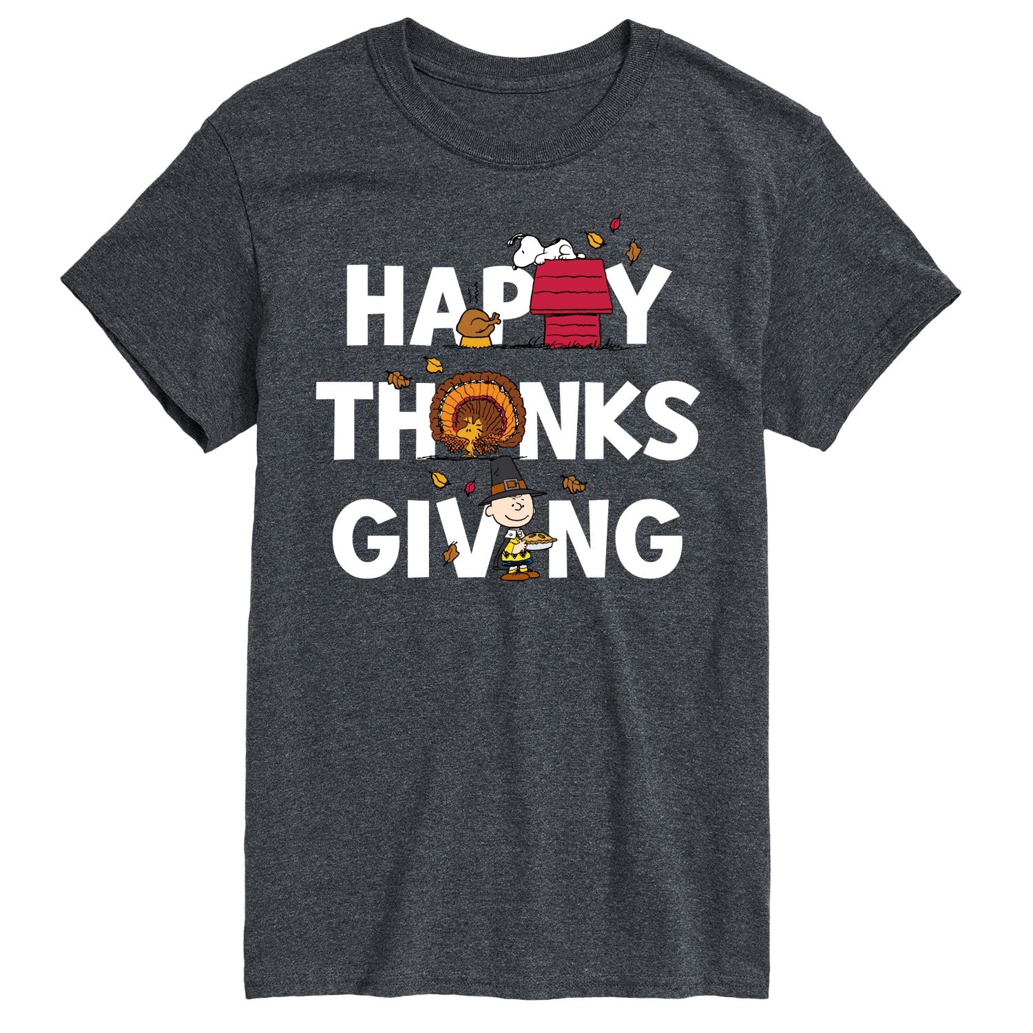 Peanuts - Happy Thanksgiving Icons - Men's Short Sleeve Graphic T-Shirt - Image 5