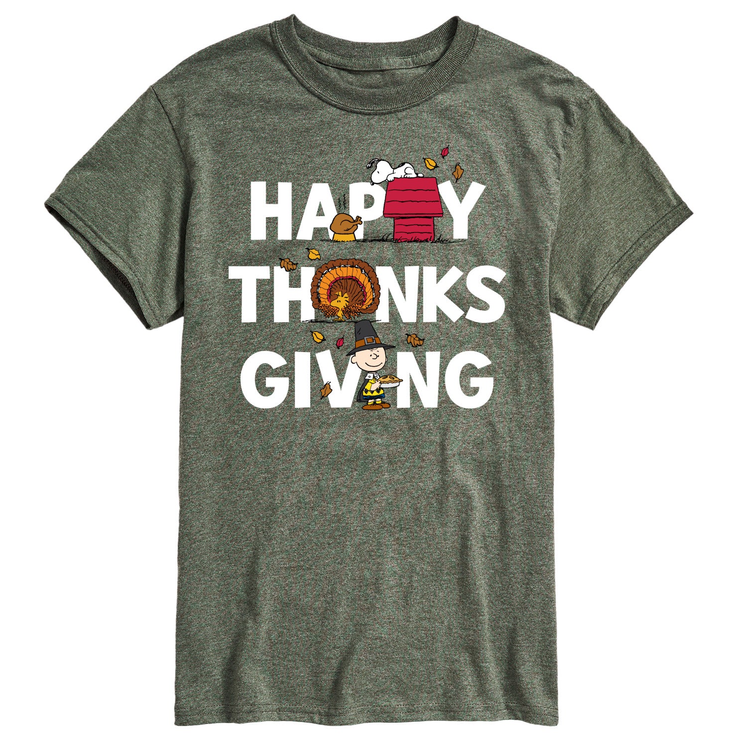 Peanuts - Happy Thanksgiving Icons - Men's Short Sleeve Graphic T-Shirt - Image 6