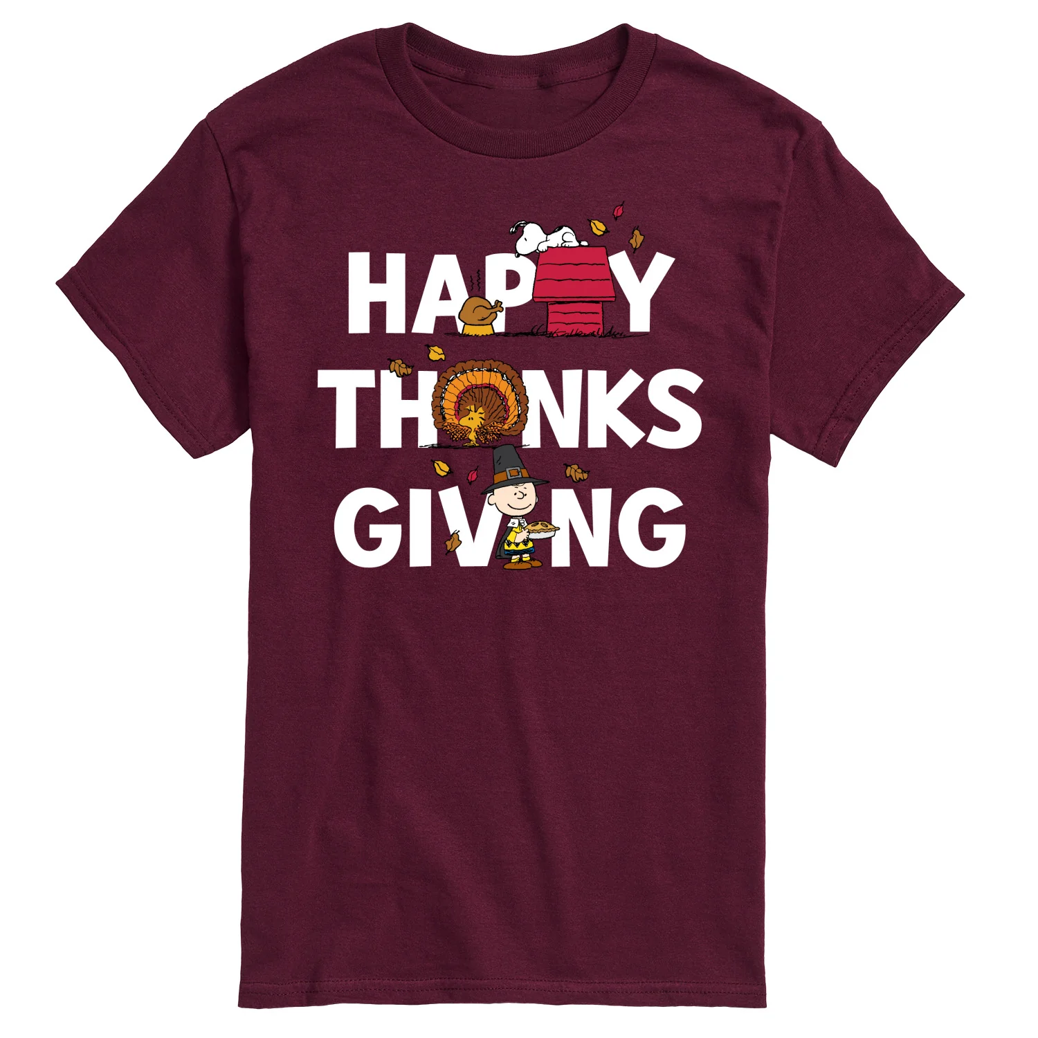 Peanuts - Happy Thanksgiving Icons - Men's Short Sleeve Graphic T-Shirt - Image 7