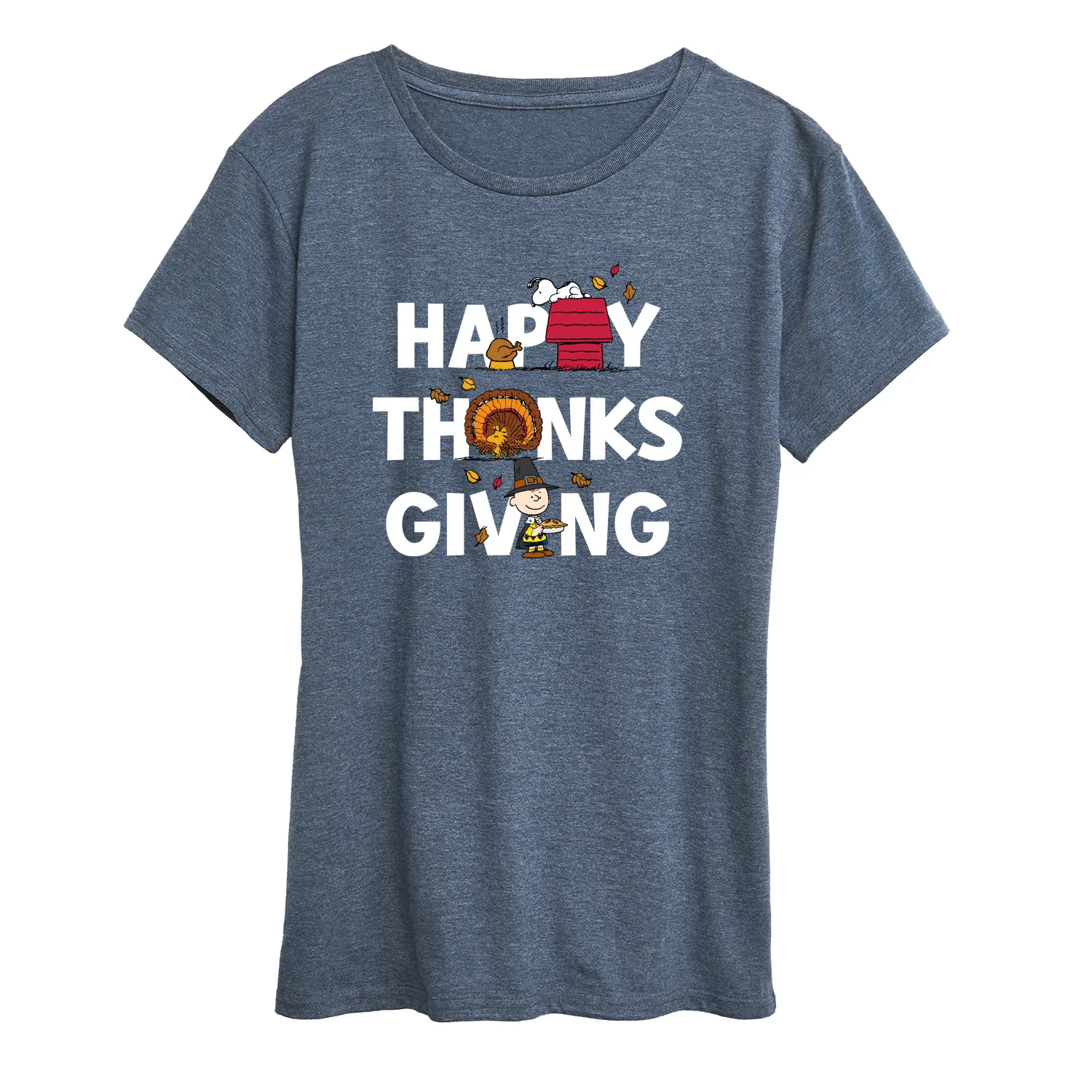 Peanuts - Happy Thanksgiving Icons - Women's Short Sleeve Graphic T-Shirt - Image 2