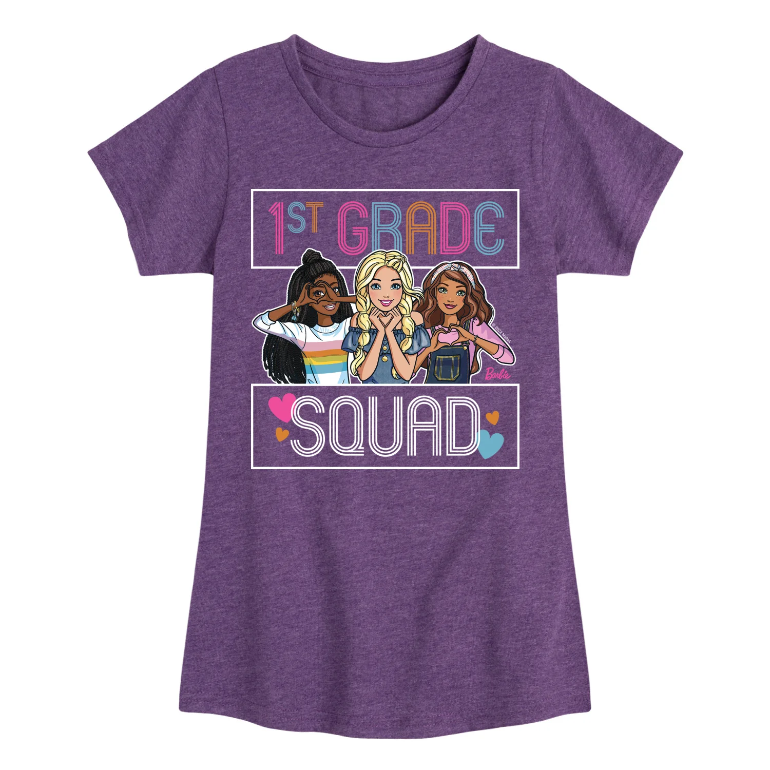 Barbie - Back To School - 1st Grade Squad - Toddler And Youth Girls Short Sleeve Graphic T-Shirt - Image 3