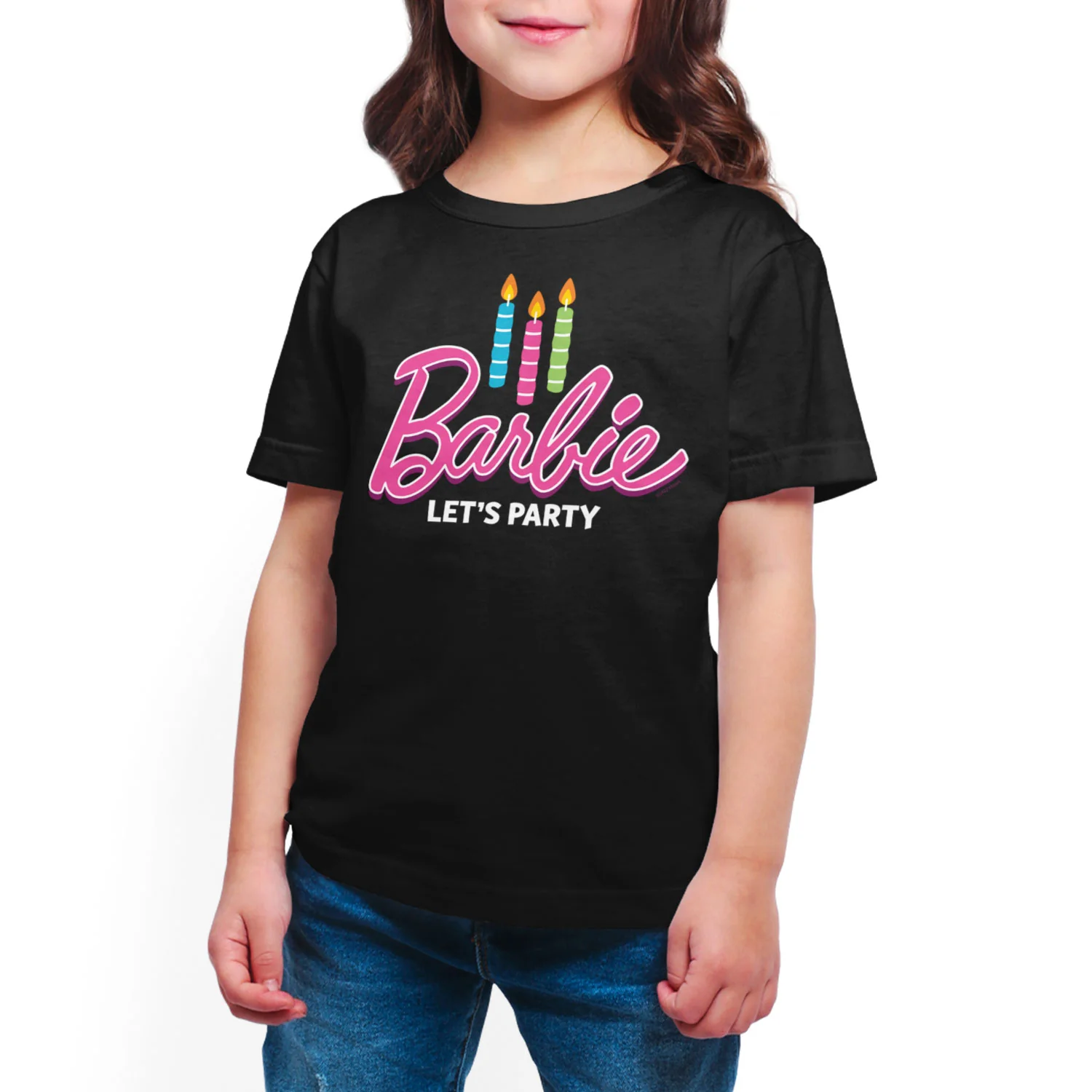 Barbie - Let's Party - Toddler And Youth Girls Short Sleeve Graphic T-Shirt
