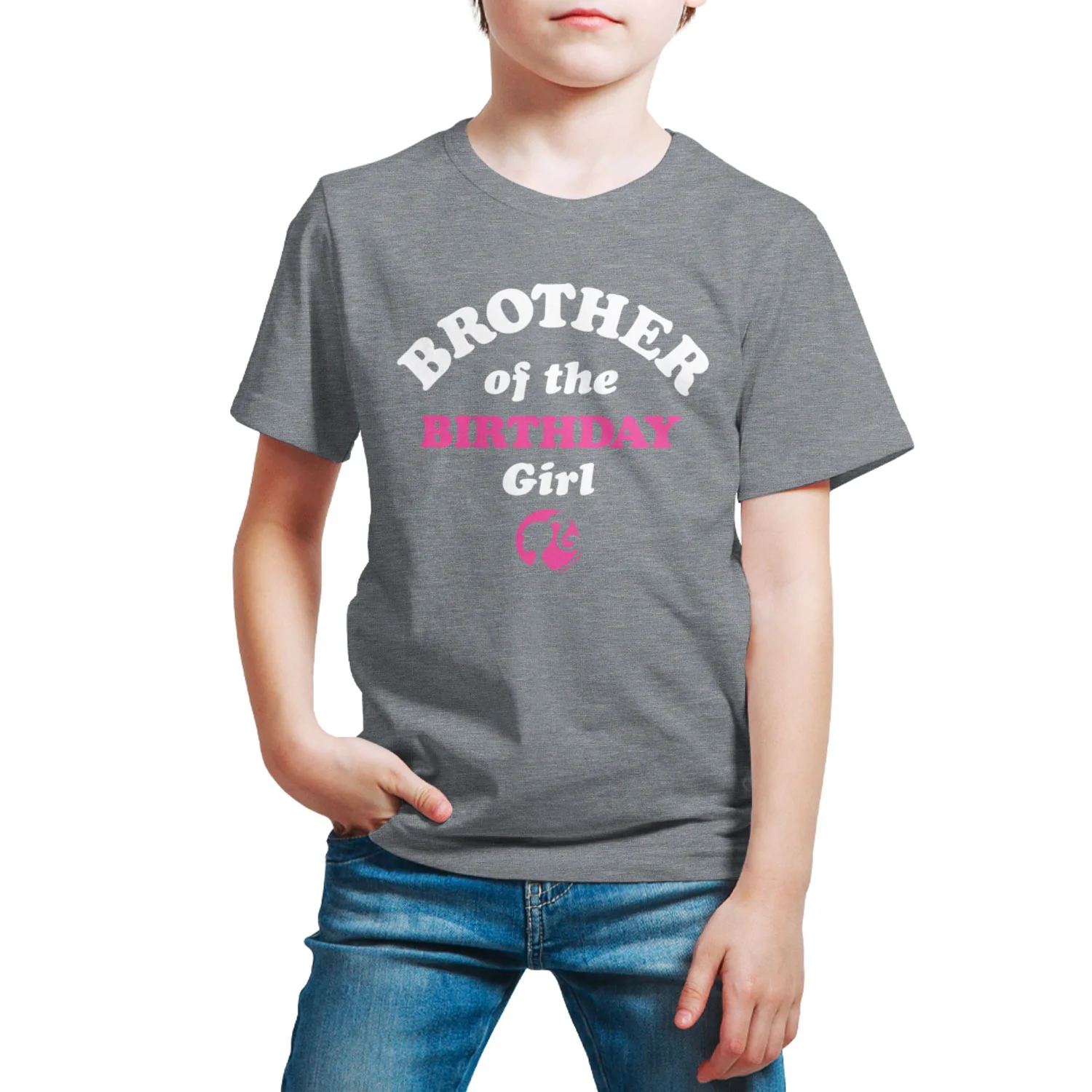 Barbie - Brother of The Birthday Girl - Toddler and Youth Short Sleeve Graphic T-Shirt - Image 4