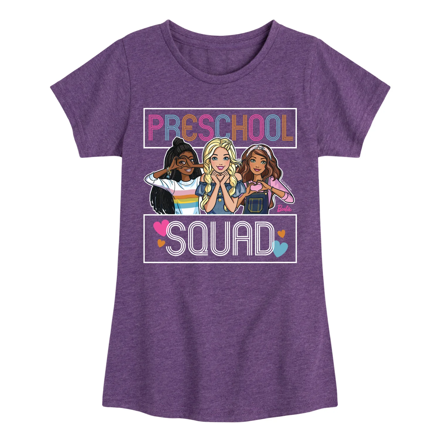 Barbie - Back To School - Preschool Squad - Toddler And Youth Girls Short Sleeve Graphic T-Shirt - Image 3