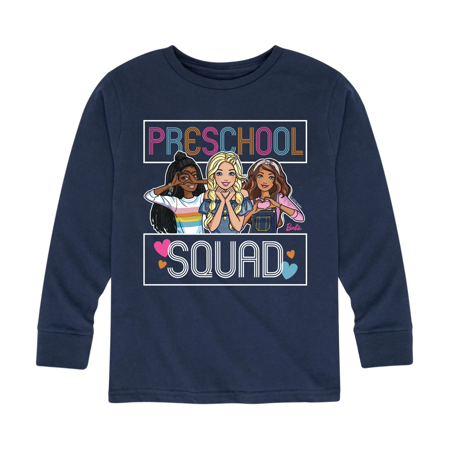 Barbie - Back To School - Preschool Squad - Toddler And Youth Long Sleeve Graphic T-Shirt - Image 2