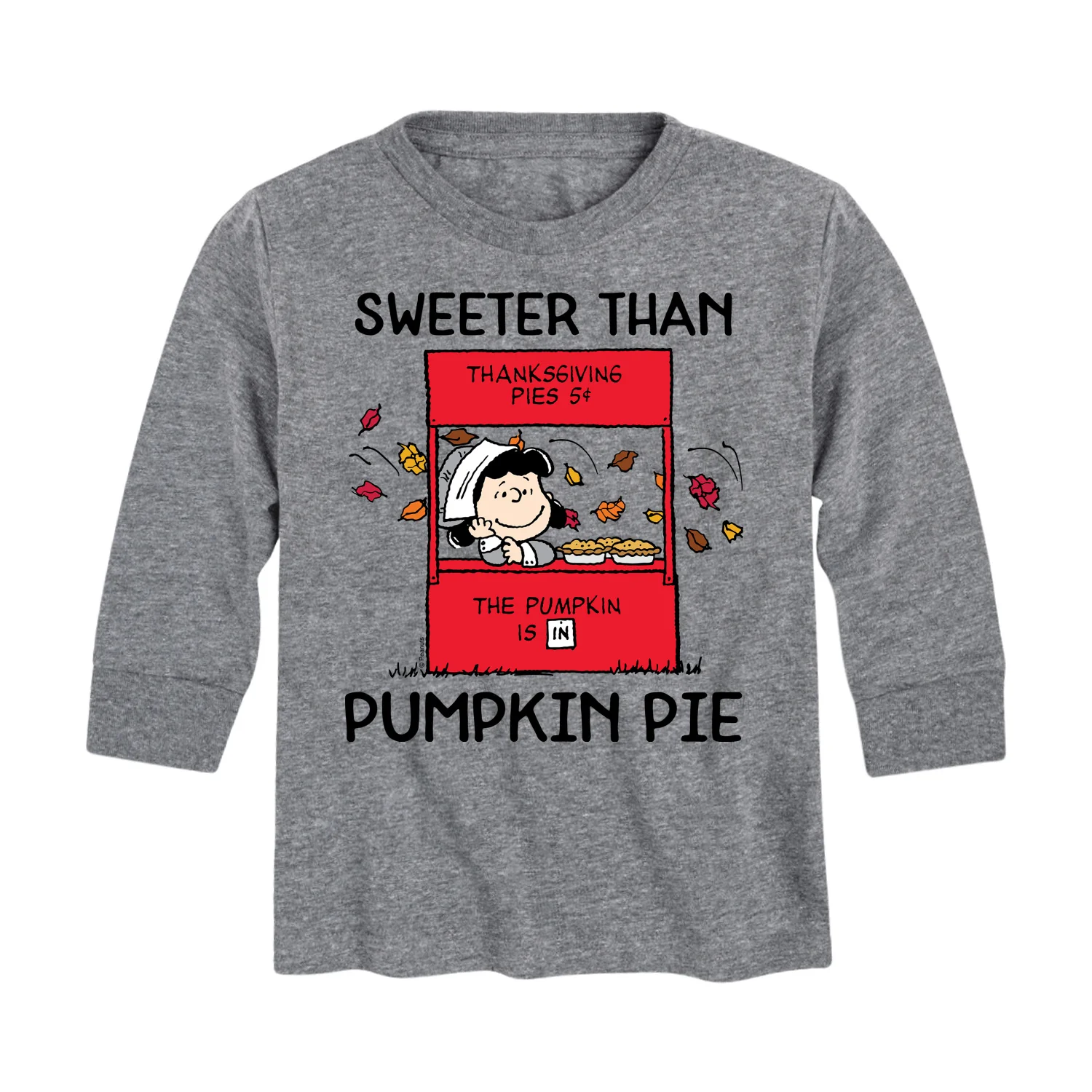 Peanuts - Sweeter Than Pumpkin Pie - Toddler And Youth Long Sleeve Graphic T-Shirt
