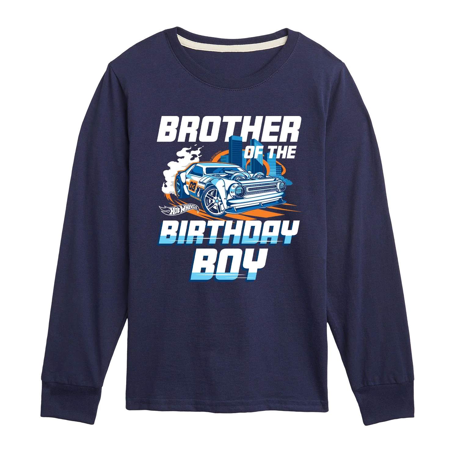 Hot Wheels - Brother Of Birthday Boy - Toddler And Youth Long Sleeve Graphic T-Shirt - Image 3