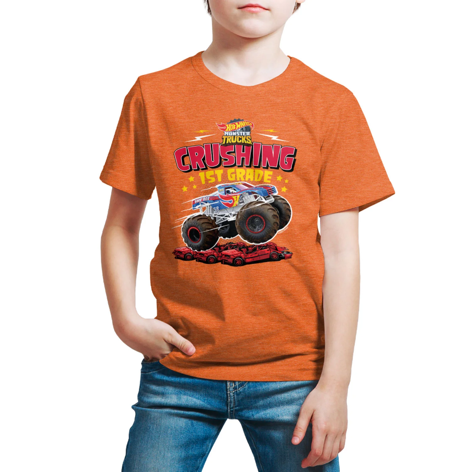 Hot Wheels - Crushing 1st Grade - Youth Short Sleeve Graphic T-Shirt - Image 6