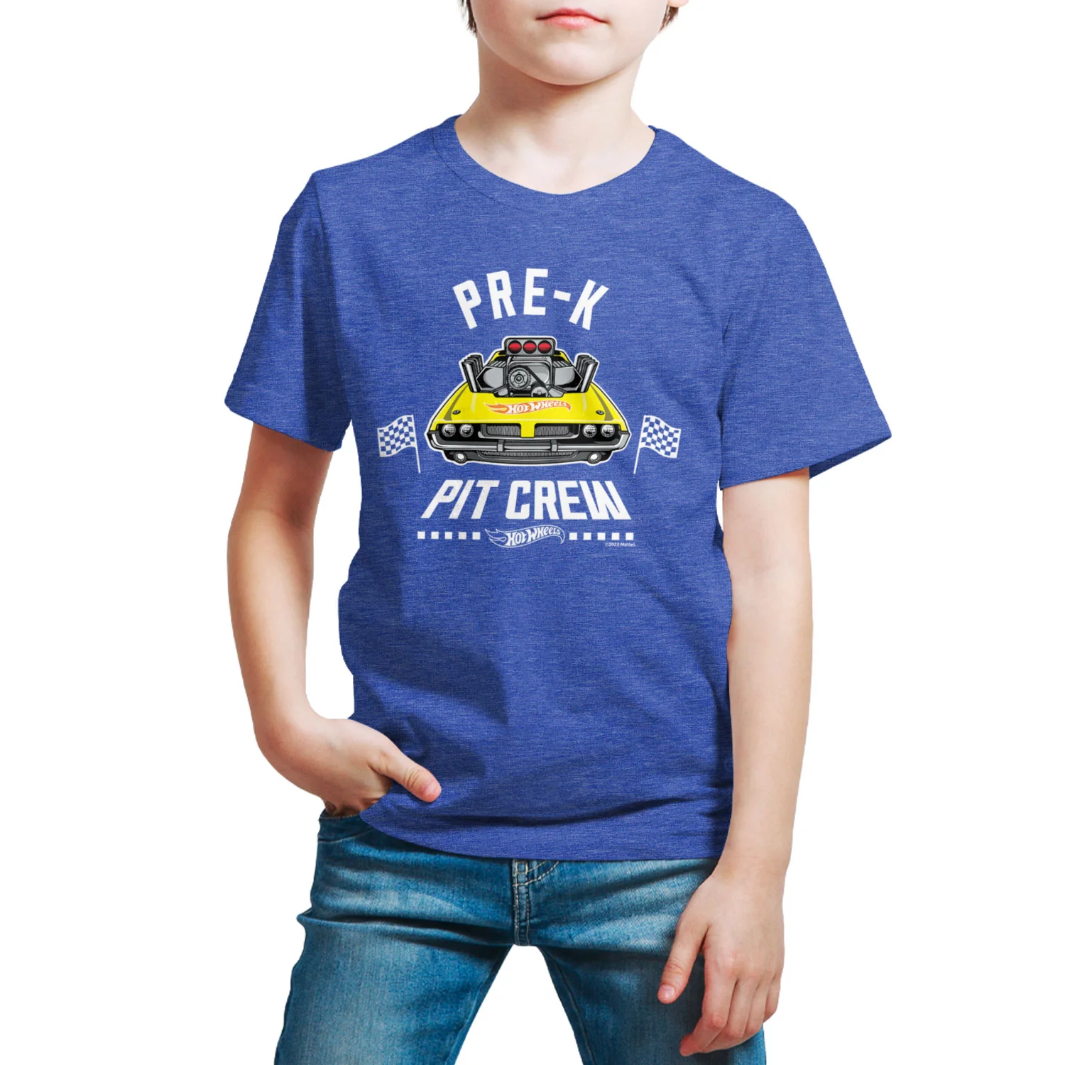 Hot Wheels - Pit Crew Pre K - Youth Short Sleeve Graphic T-Shirt - Image 11