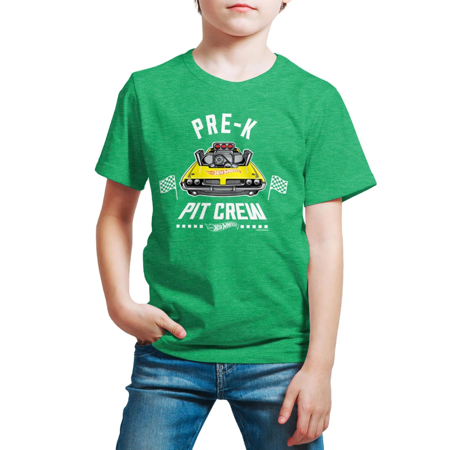 Hot Wheels - Pit Crew Pre K - Youth Short Sleeve Graphic T-Shirt - Image 9