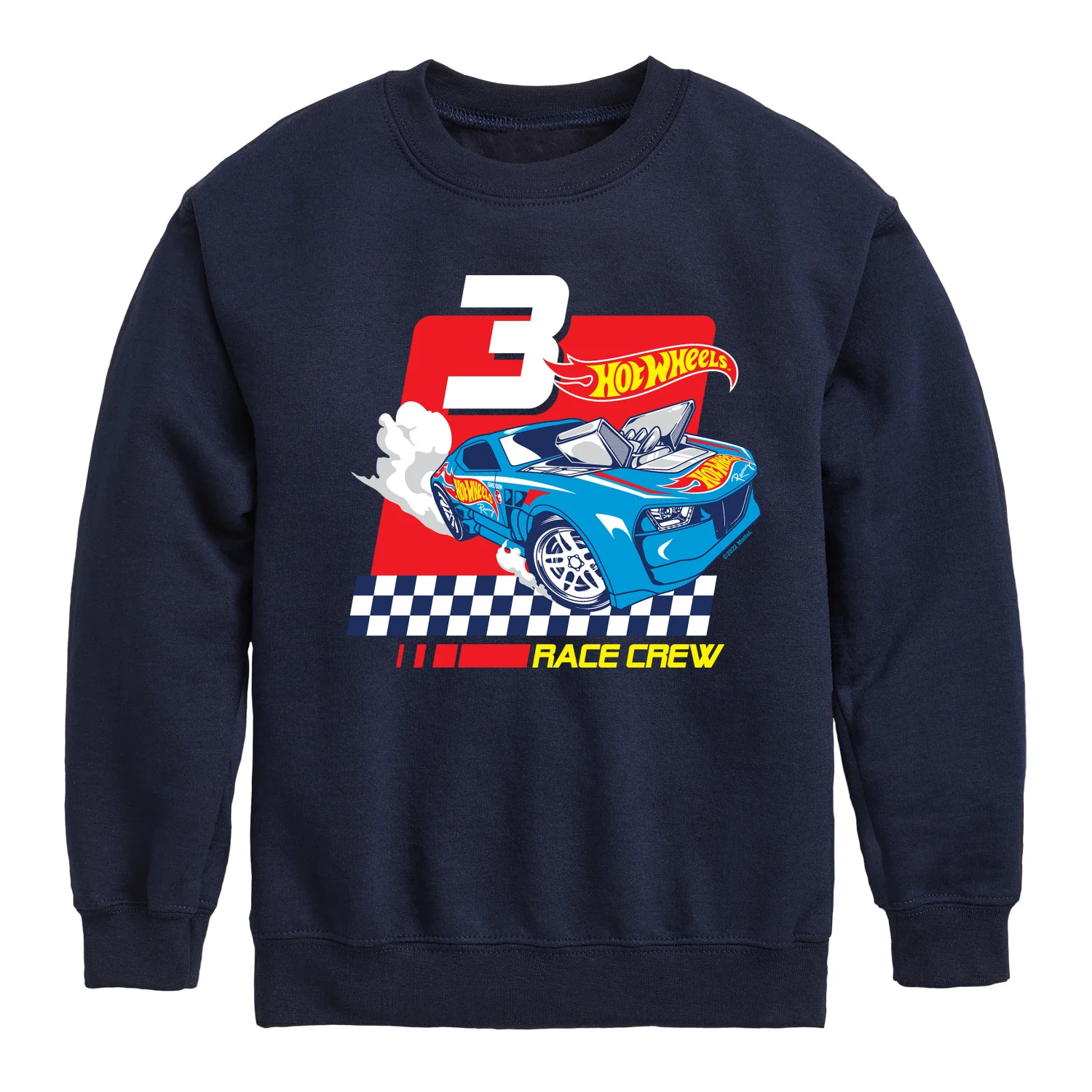 Hot Wheels - Race Crew 3 Yrs - Toddler And Youth Crewneck Fleece Sweatshirt - Image 3