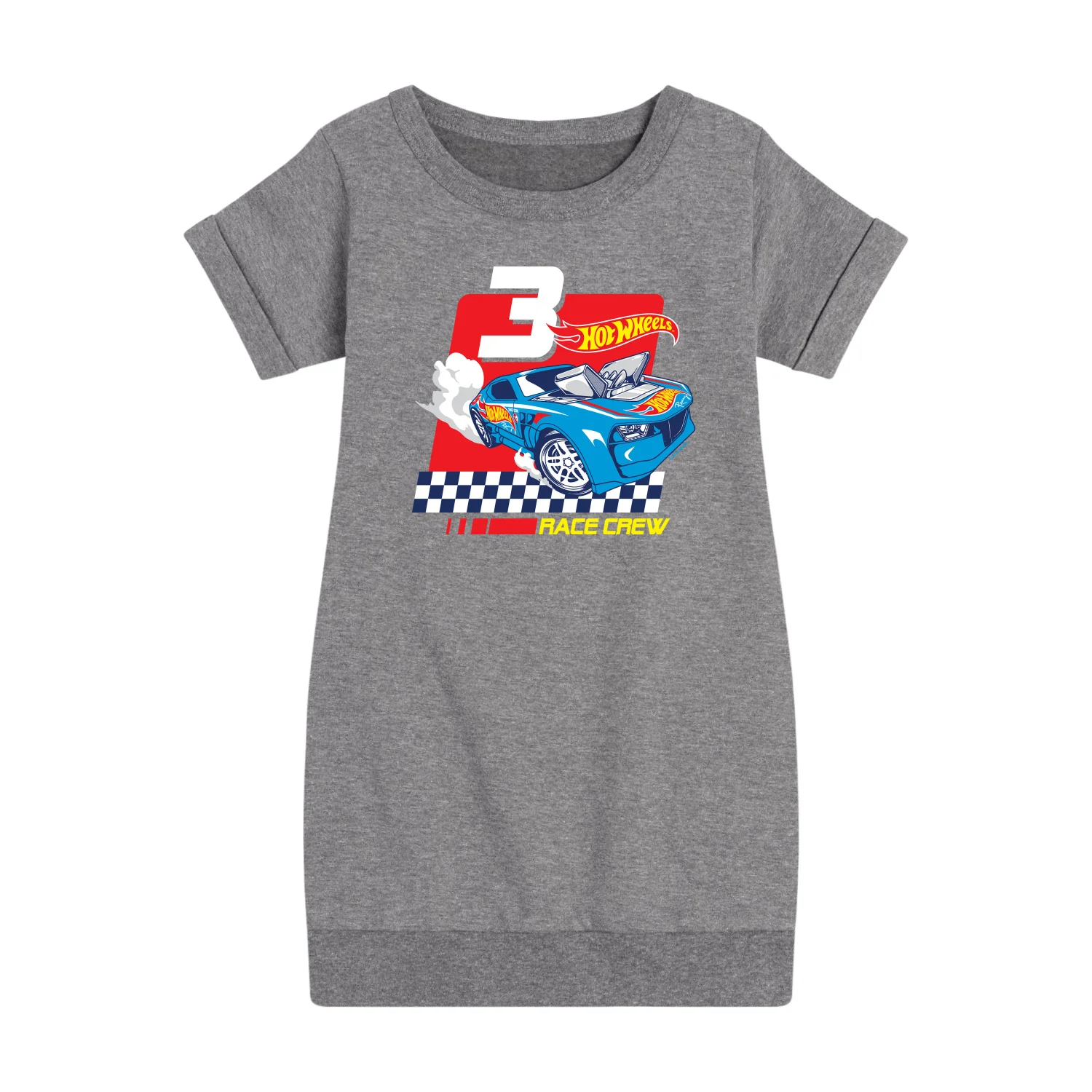 Hot Wheels - Race Crew 3 Yrs - Toddler And Youth Girls Fleece Dress - Image 3