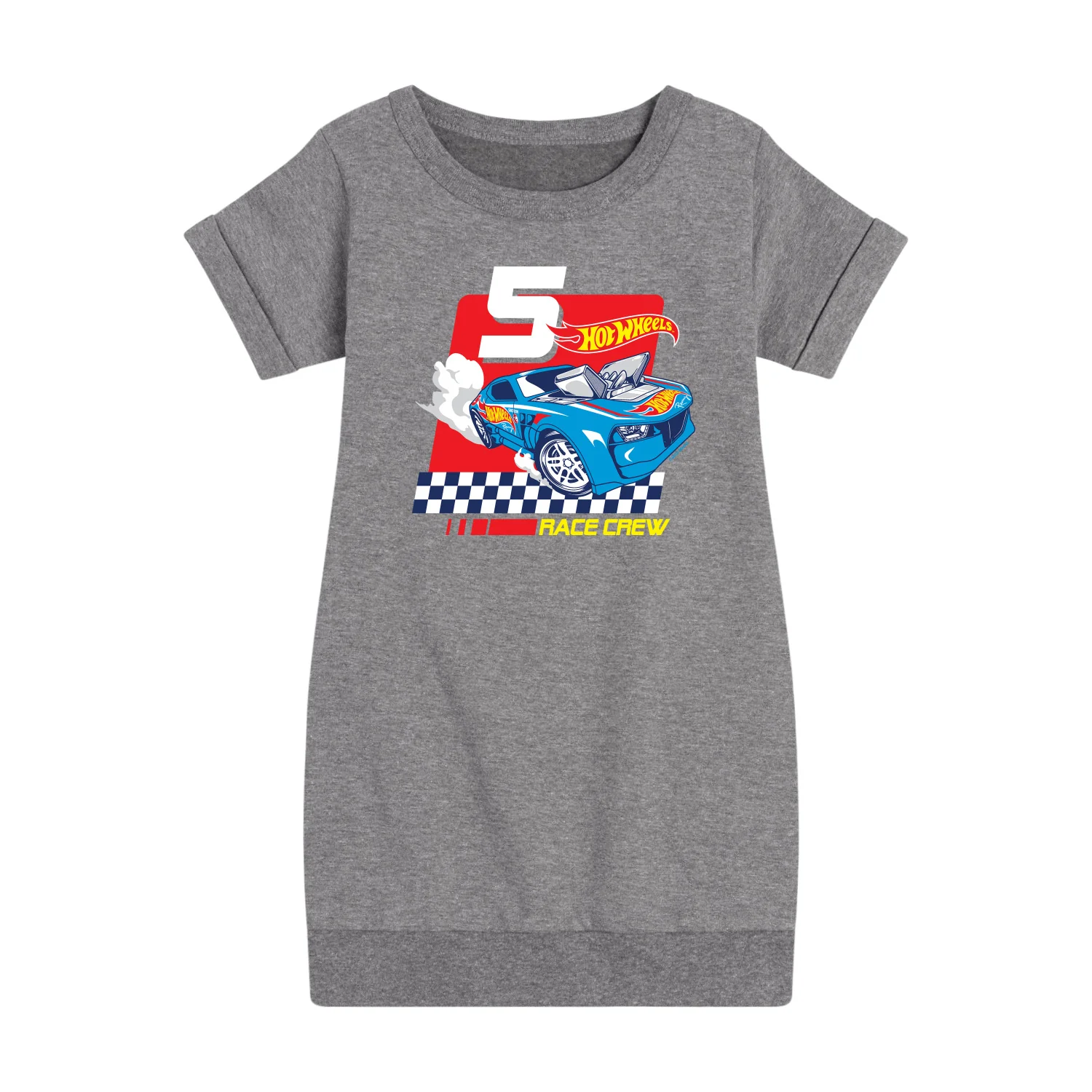 Hot Wheels - Race Crew 5 Yrs - Toddler And Youth Girls Fleece Dress - Image 3