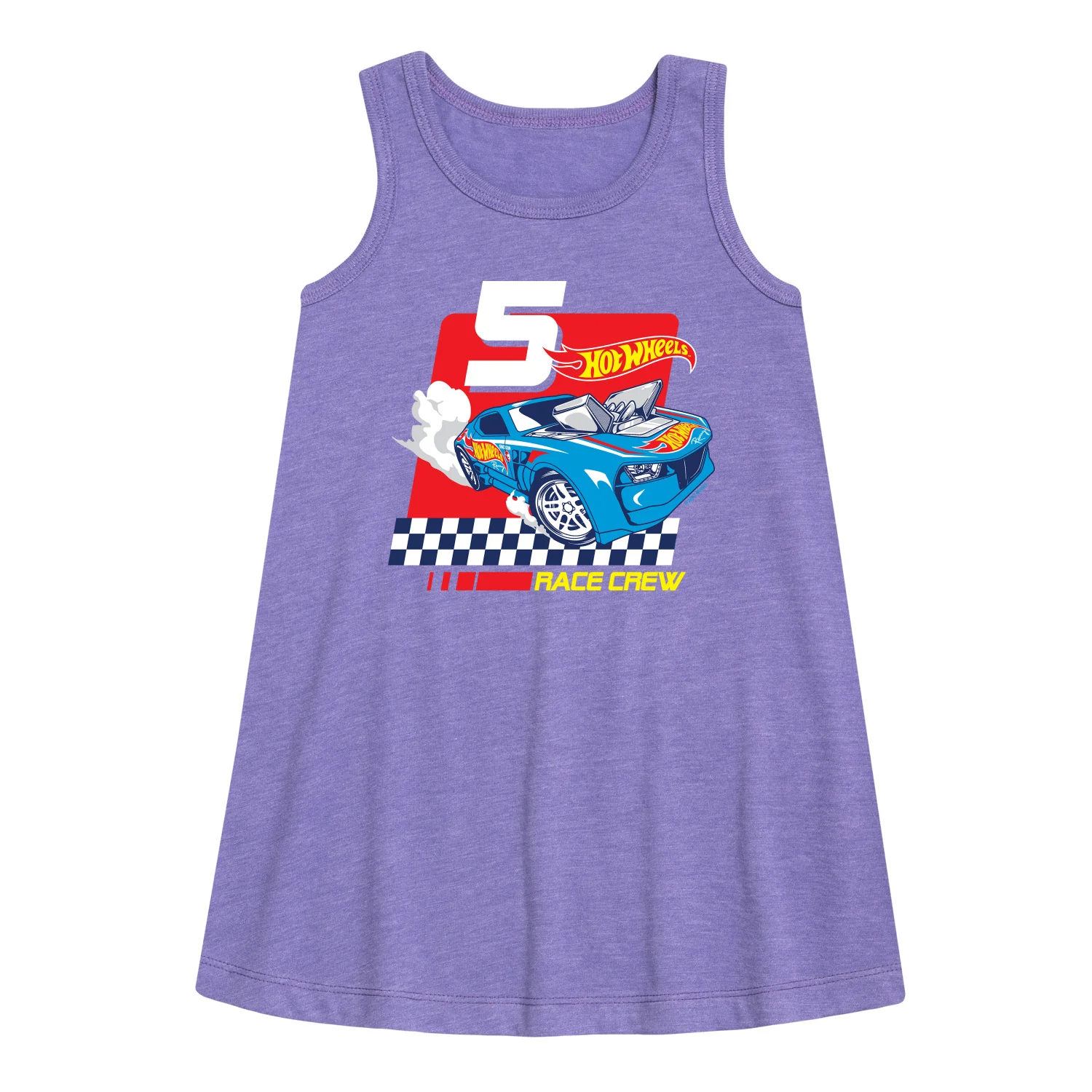 Hot Wheels - Race Crew 5 Yrs - Toddler And Youth Girls A-line Dress - Image 3