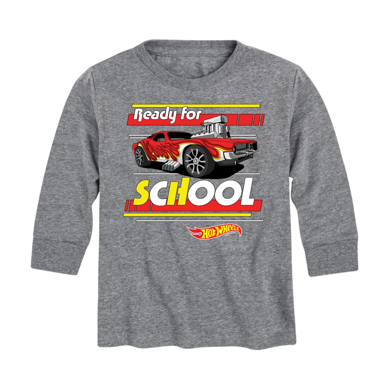 Hot Wheels - Ready For School - Youth Long Sleeve Graphic T-Shirt