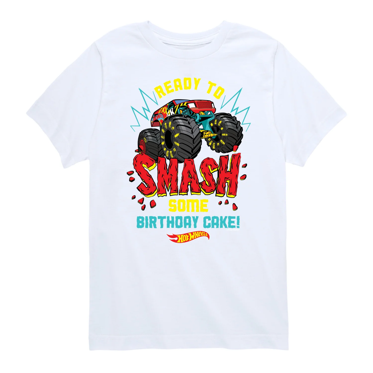 Hot Wheels - Ready To Smash Cake - Toddler And Youth Short Sleeve Graphic T-Shirt