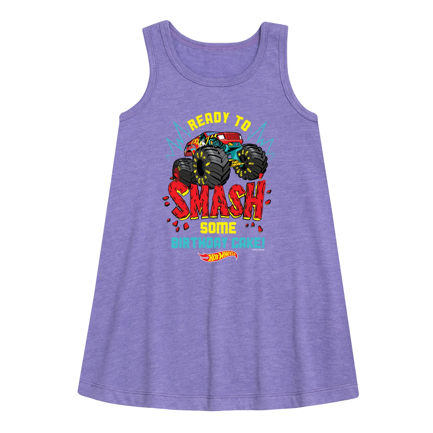 Hot Wheels - Ready To Smash Cake - Toddler And Youth Girls A-line Dress - Image 3