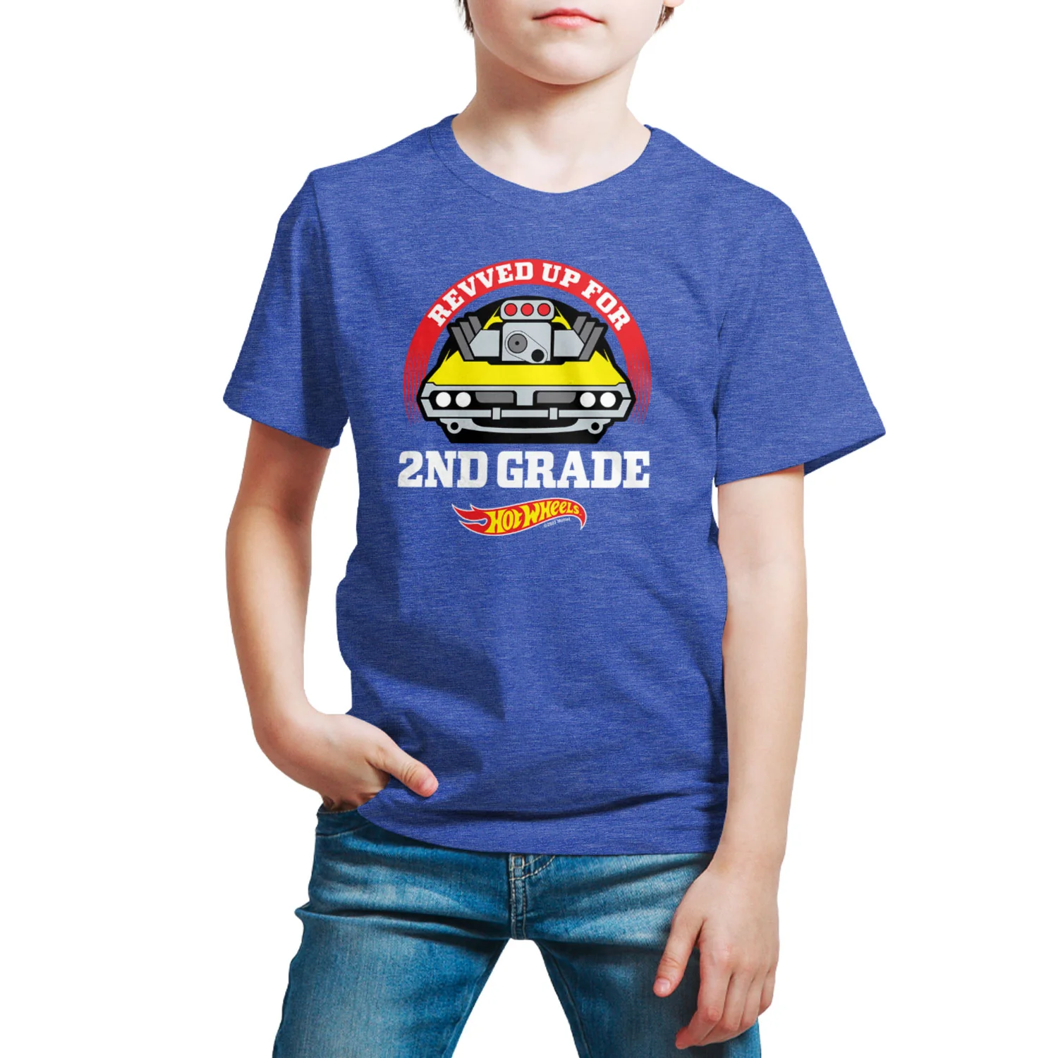 Hot Wheels - Revved Up For 2nd Grade - Youth Short Sleeve Graphic T-Shirt - Image 6
