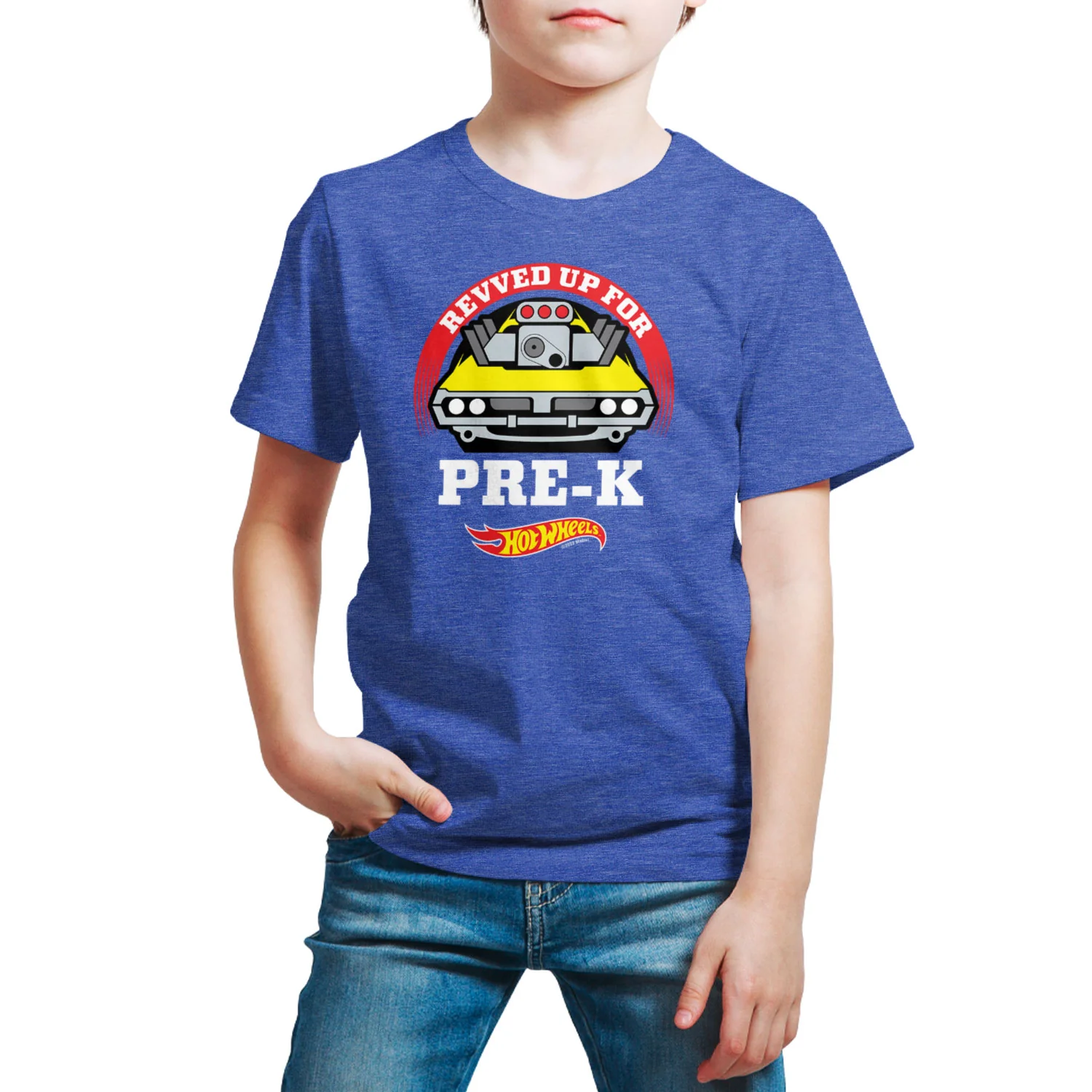 Hot Wheels - Revved Up For Pre K - Youth Short Sleeve Graphic T-Shirt - Image 6
