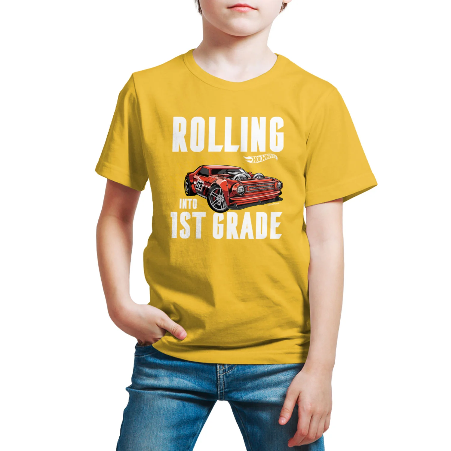 Hot Wheels - Rolling Into 1st Grade - Youth Short Sleeve Graphic T-Shirt - Image 10